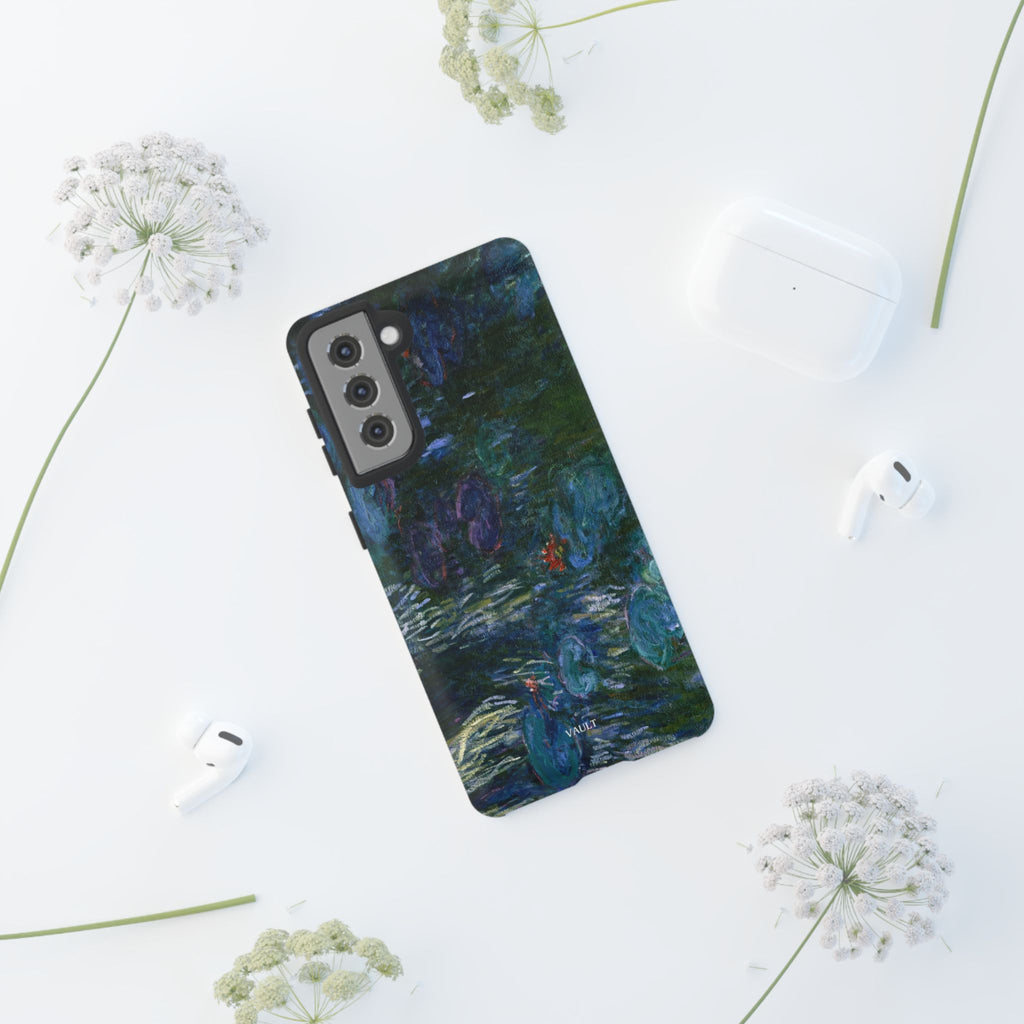 Water Lilies Tough Phone Case — Impressionist Art Protective Cover