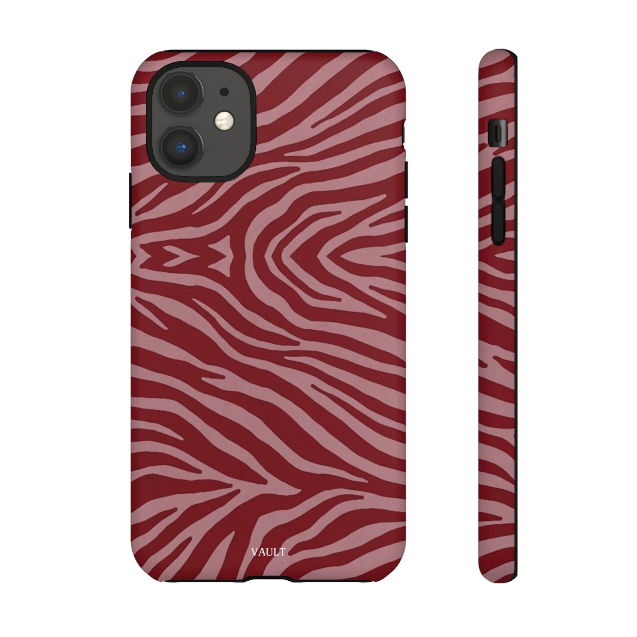 Red Zebra Print Tough Phone Case