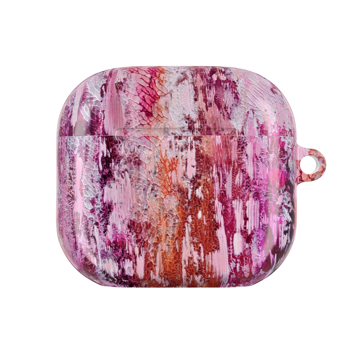 Abstract Pink Marble AirPod Case – Protective Artistic Earbud Cover