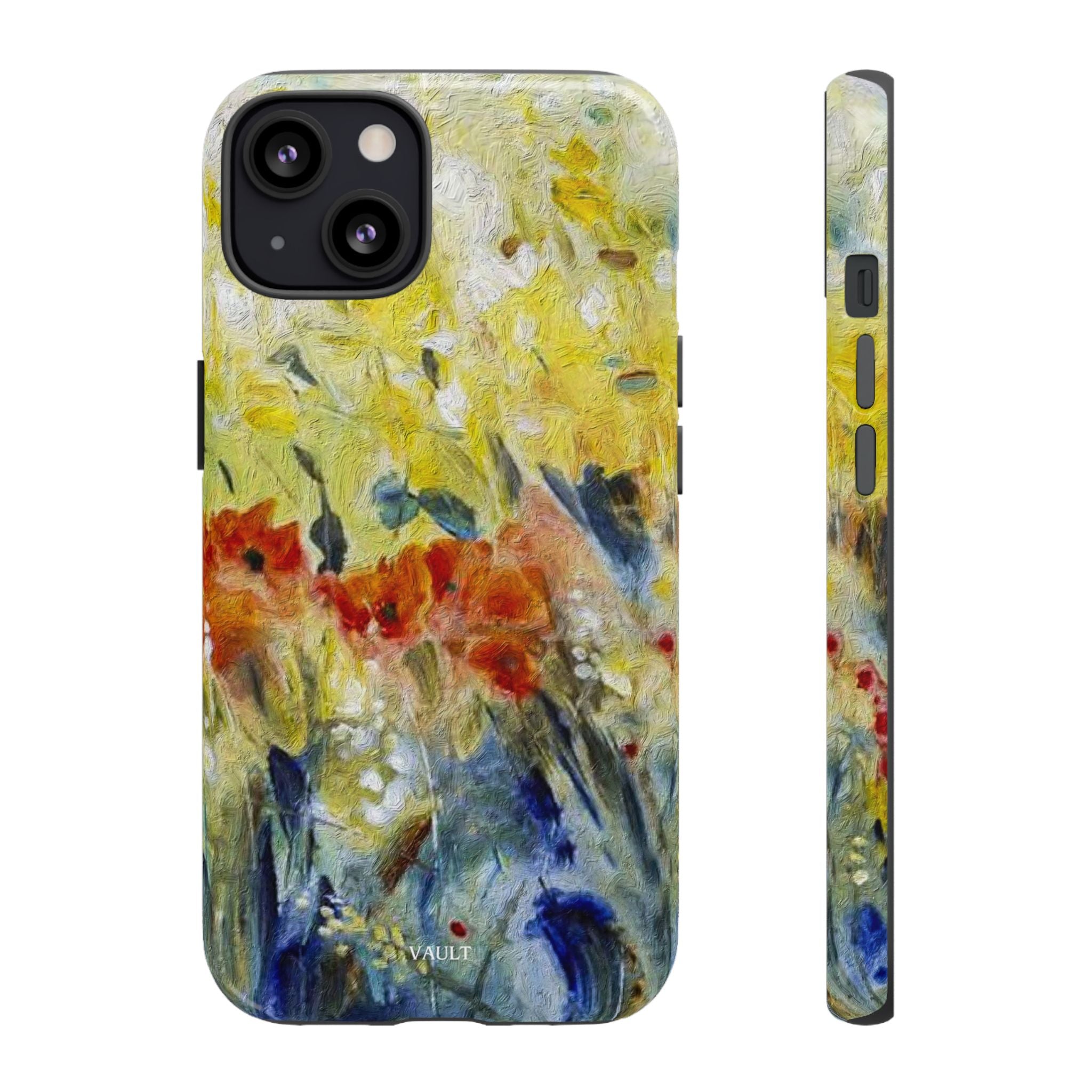 Floral Watercolor Phone Case — Yellow Garden Tough Cases