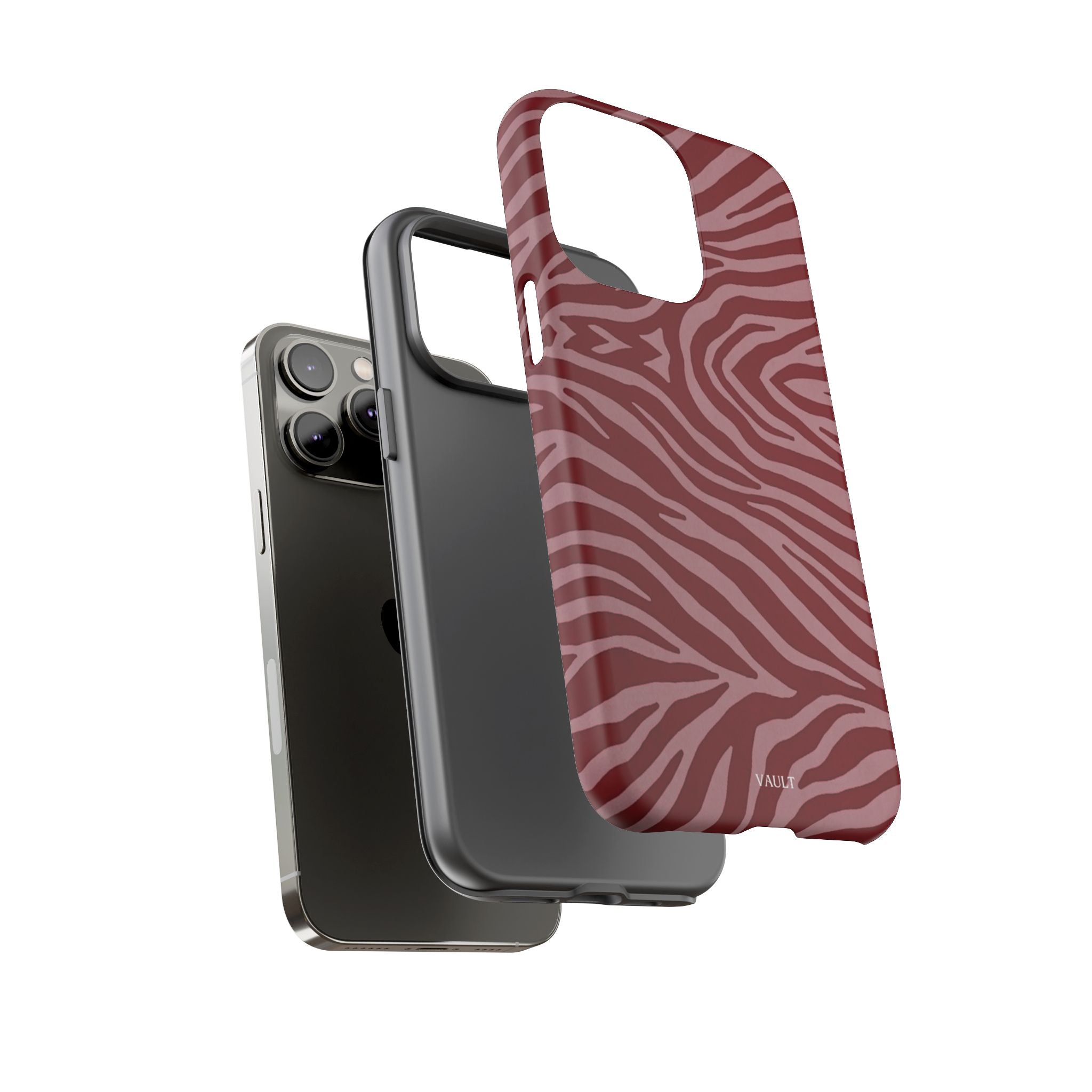 Red Zebra Print Tough Phone Case