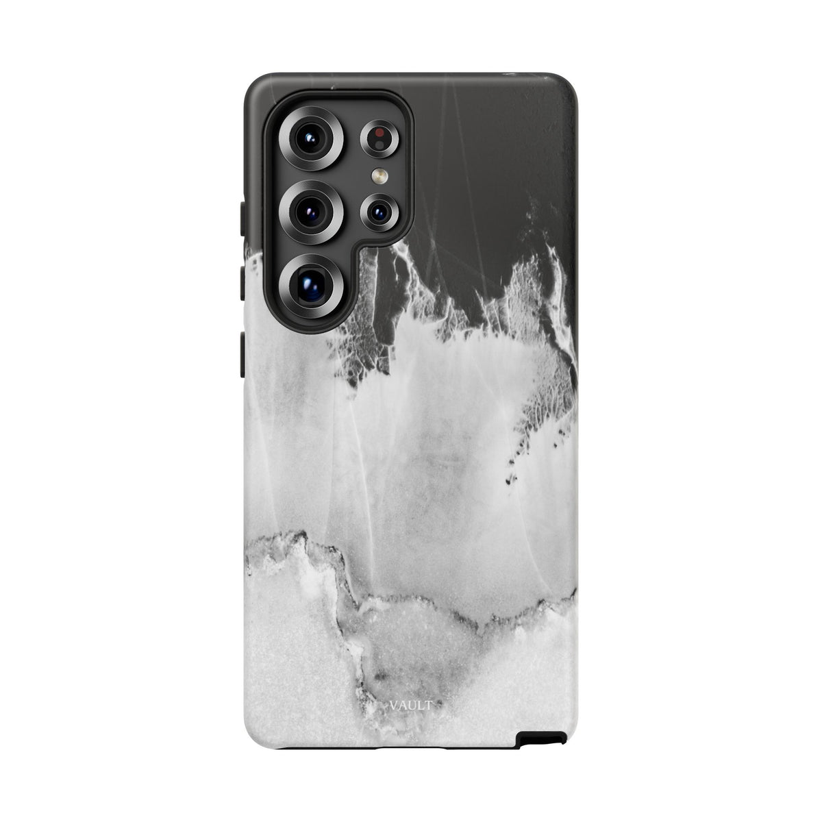 Marble Ink Tough Case — Black & White Abstract Phone Cover