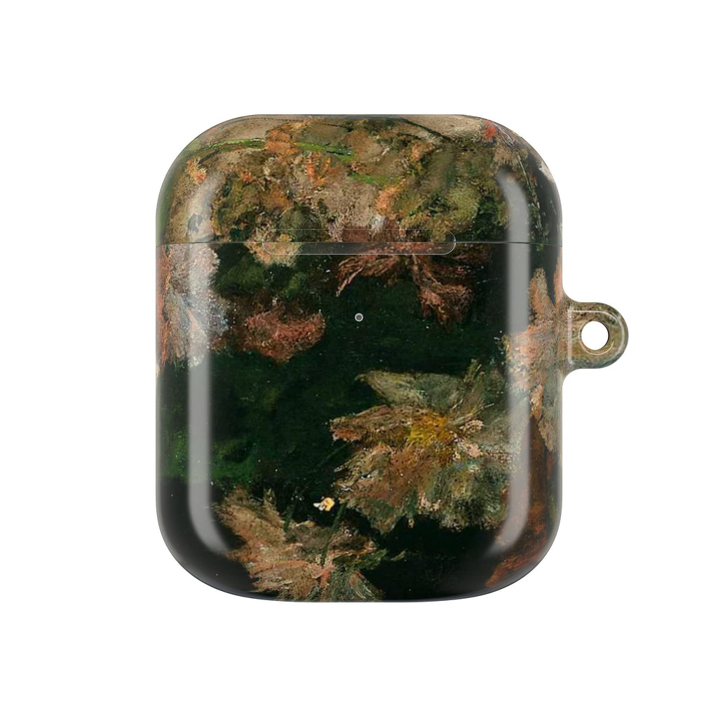 AirPods Case — Dark Green Brown Marble Protective Cover