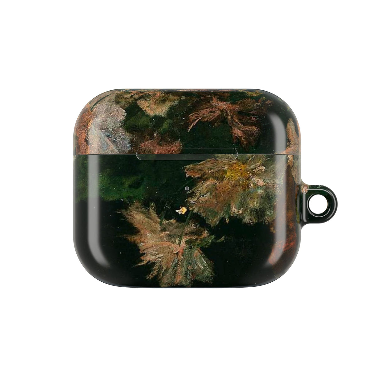 AirPods Case — Dark Green Brown Marble Protective Cover