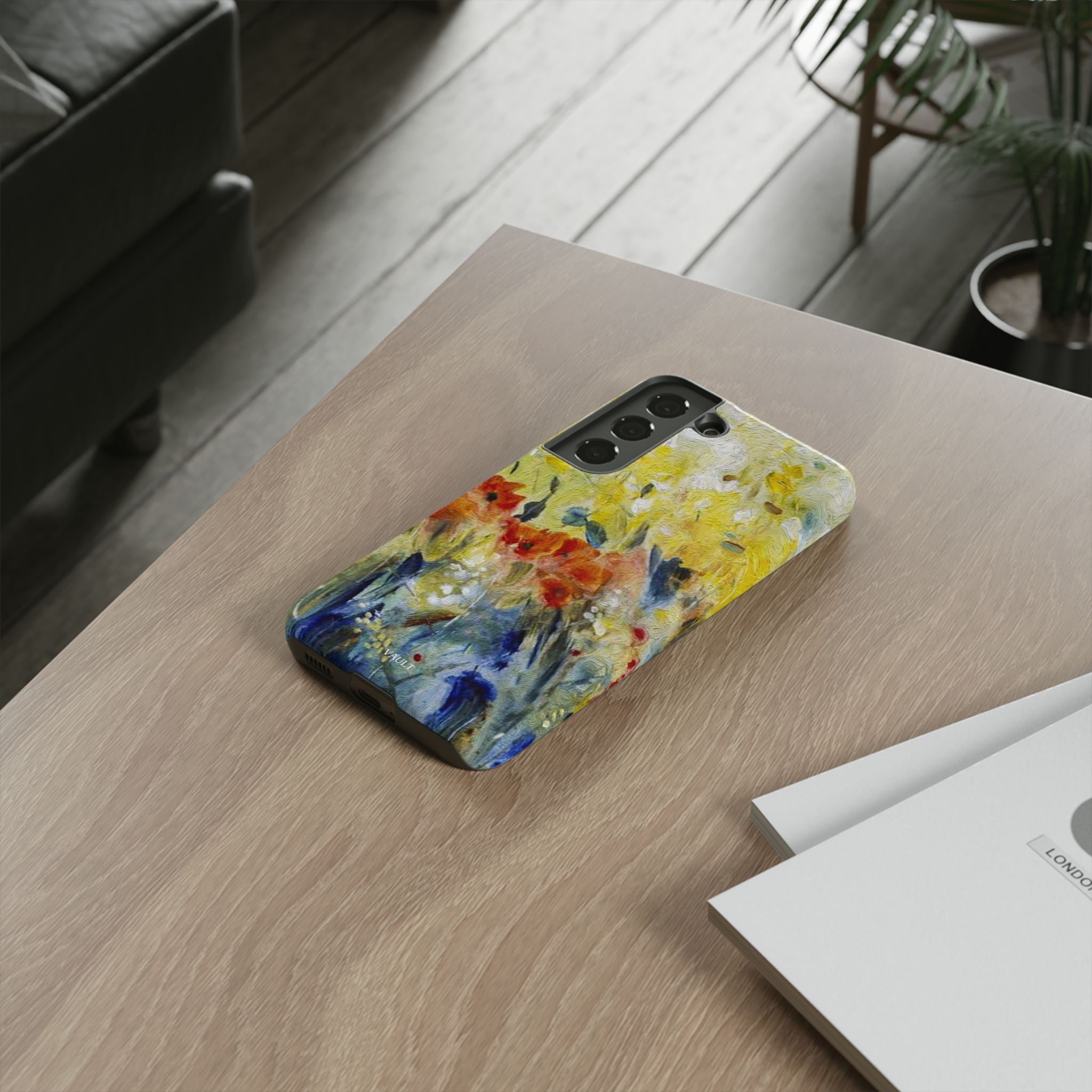Floral Watercolor Phone Case — Yellow Garden Tough Cases