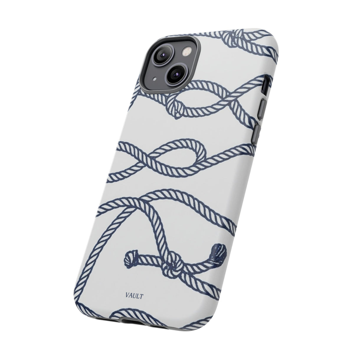 Nautical Rope Tough Case — Protective Phone Cover with Navy Knot Design