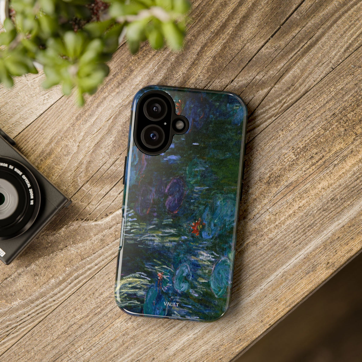 Water Lilies Tough Phone Case — Impressionist Art Protective Cover