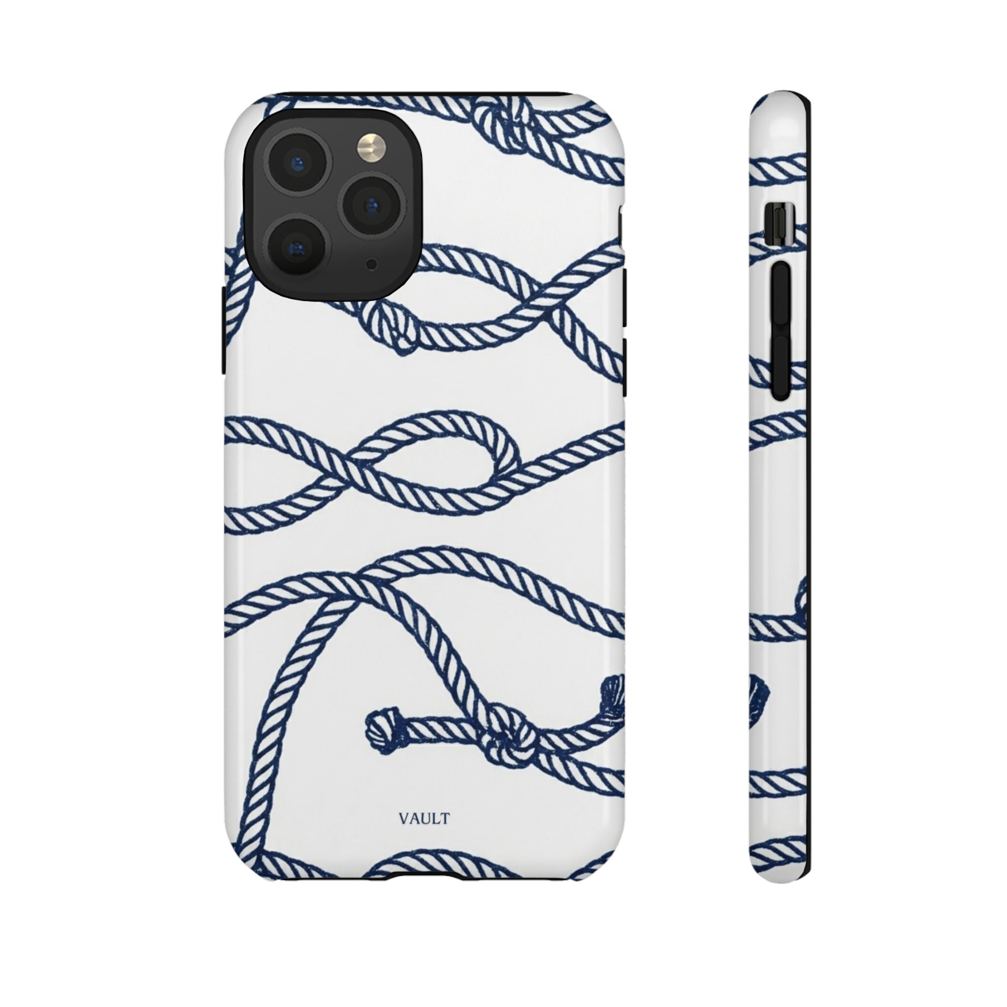 Nautical Rope Tough Case — Protective Phone Cover with Navy Knot Design