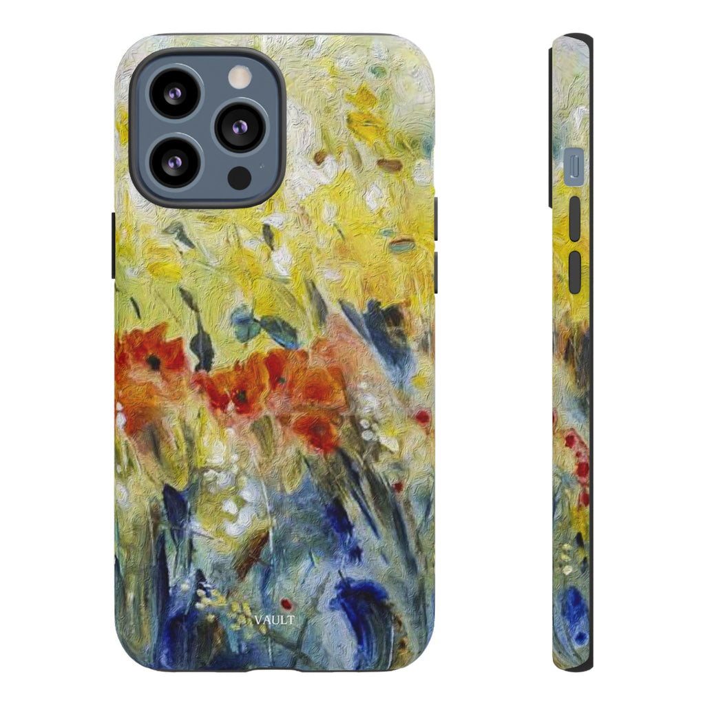 Floral Watercolor Phone Case — Yellow Garden Tough Cases