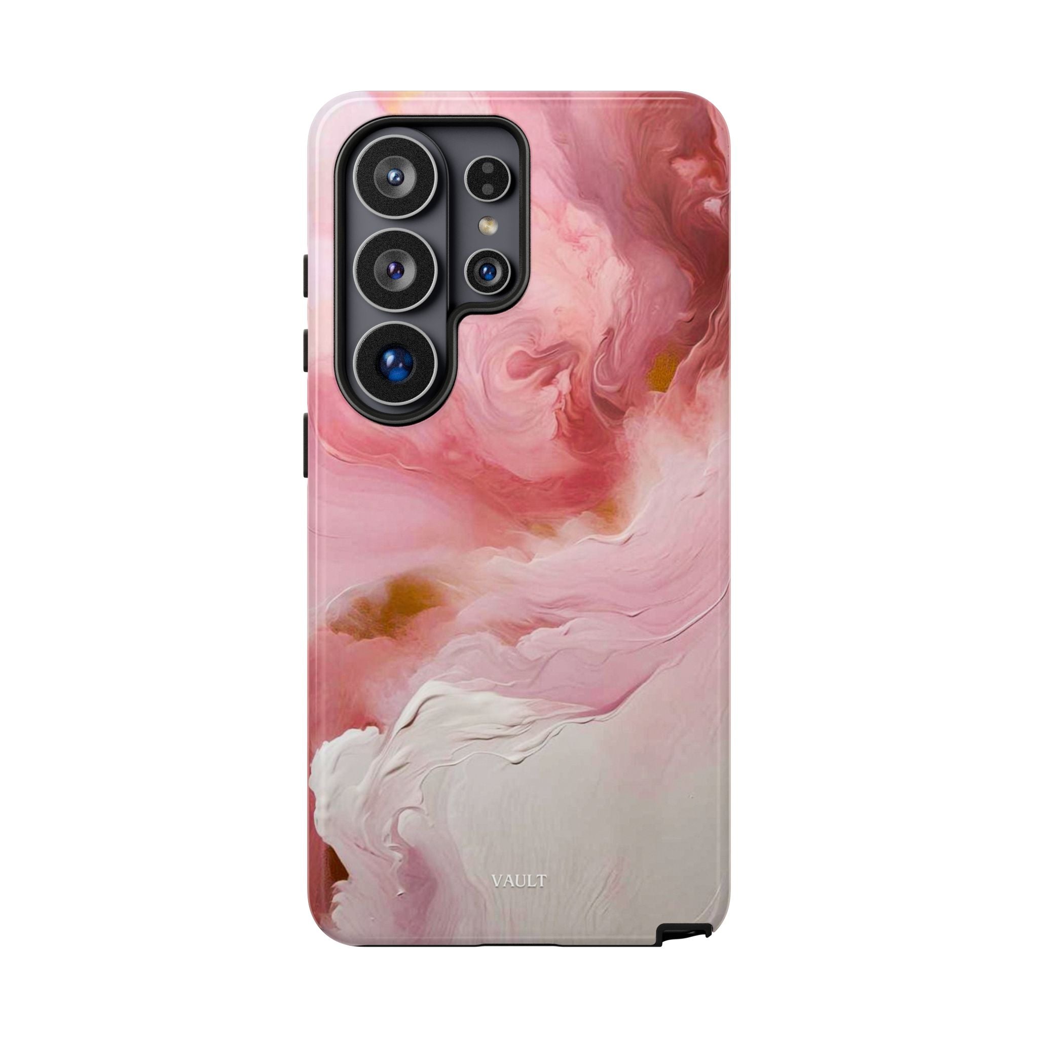 Pink Marble Tough Phone Case — Protective Artistic Phone Cover