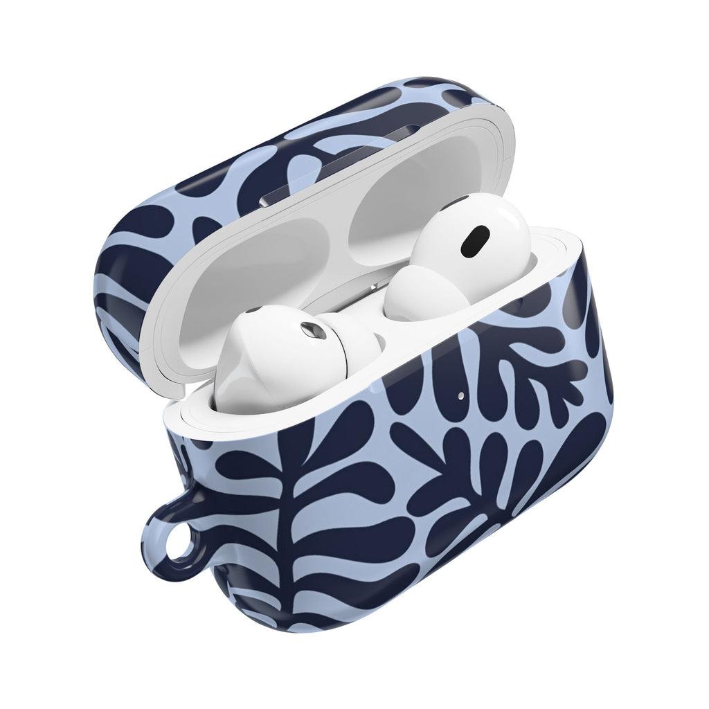 Blue Leaf AirPod Case - Botanical Protective Cover