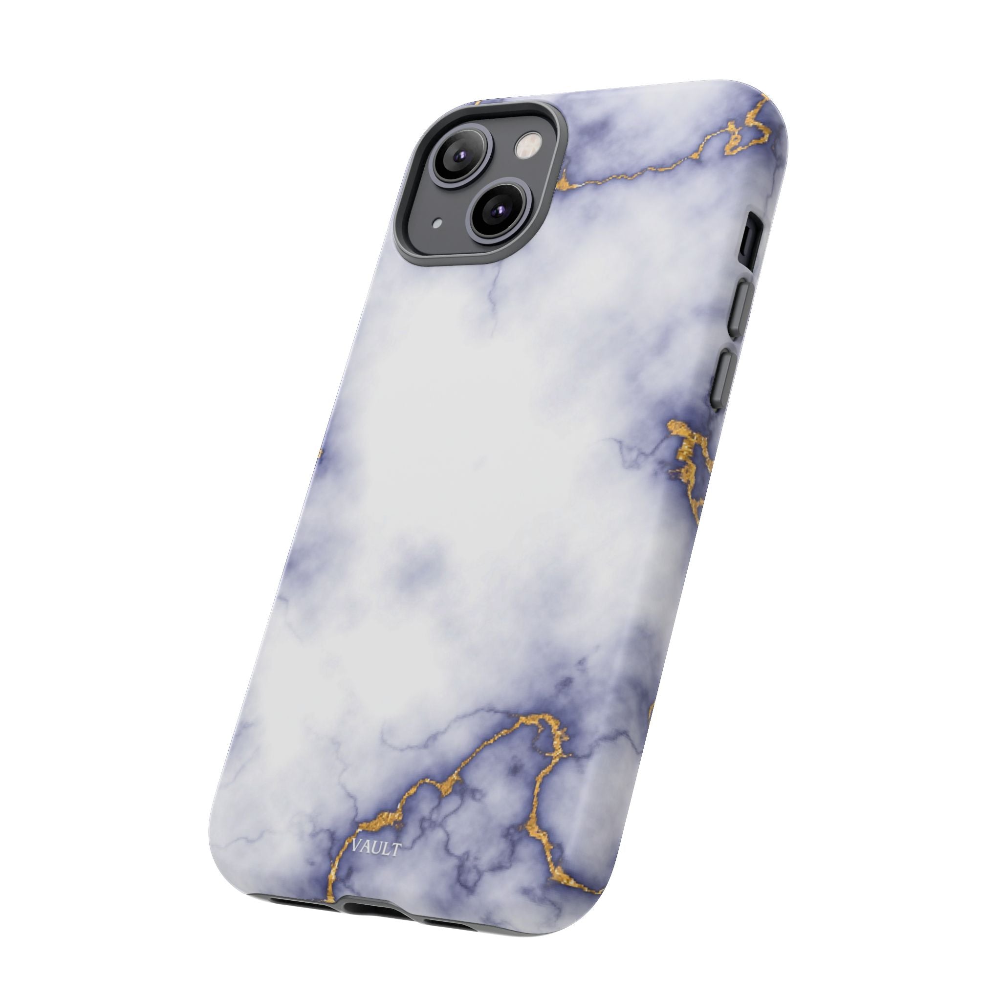 Purple Marble Tough Phone Case with Gold Veins