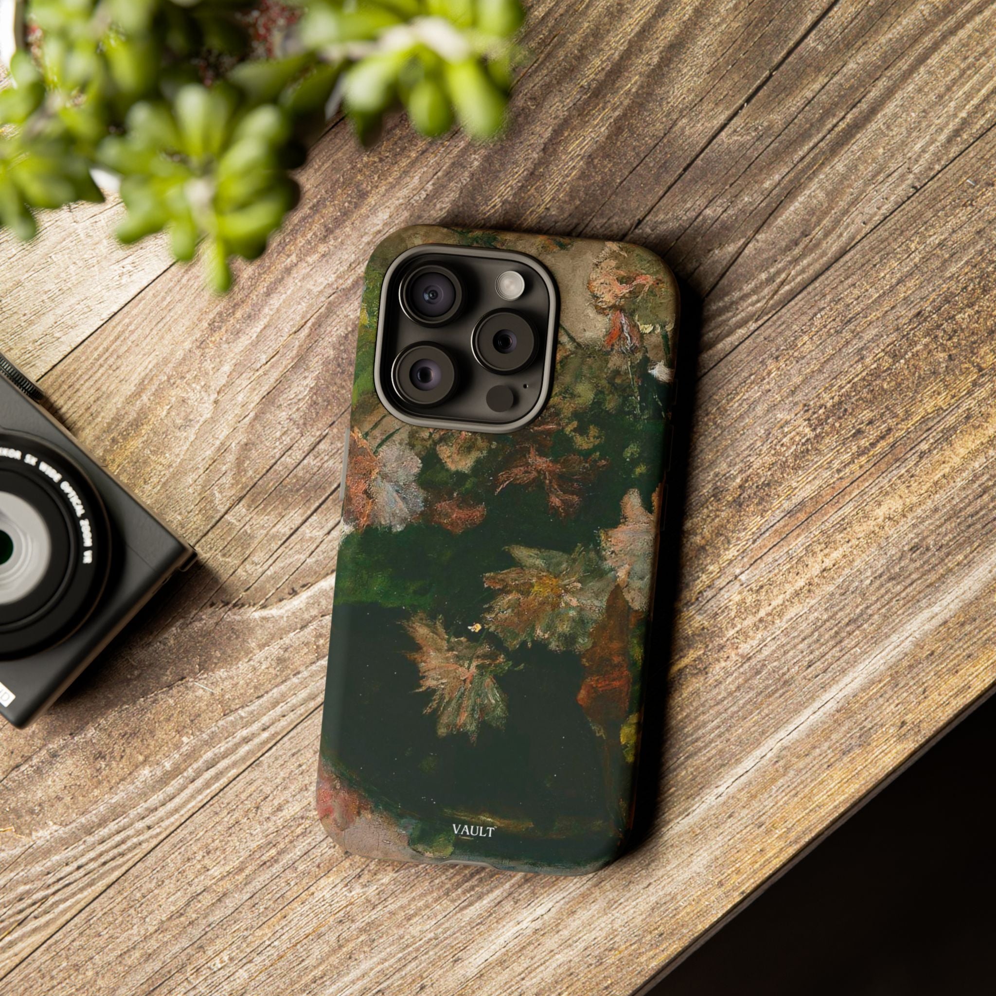 Floral Painterly Tough Phone Case — Vintage Autumn Leaves Phone Cover