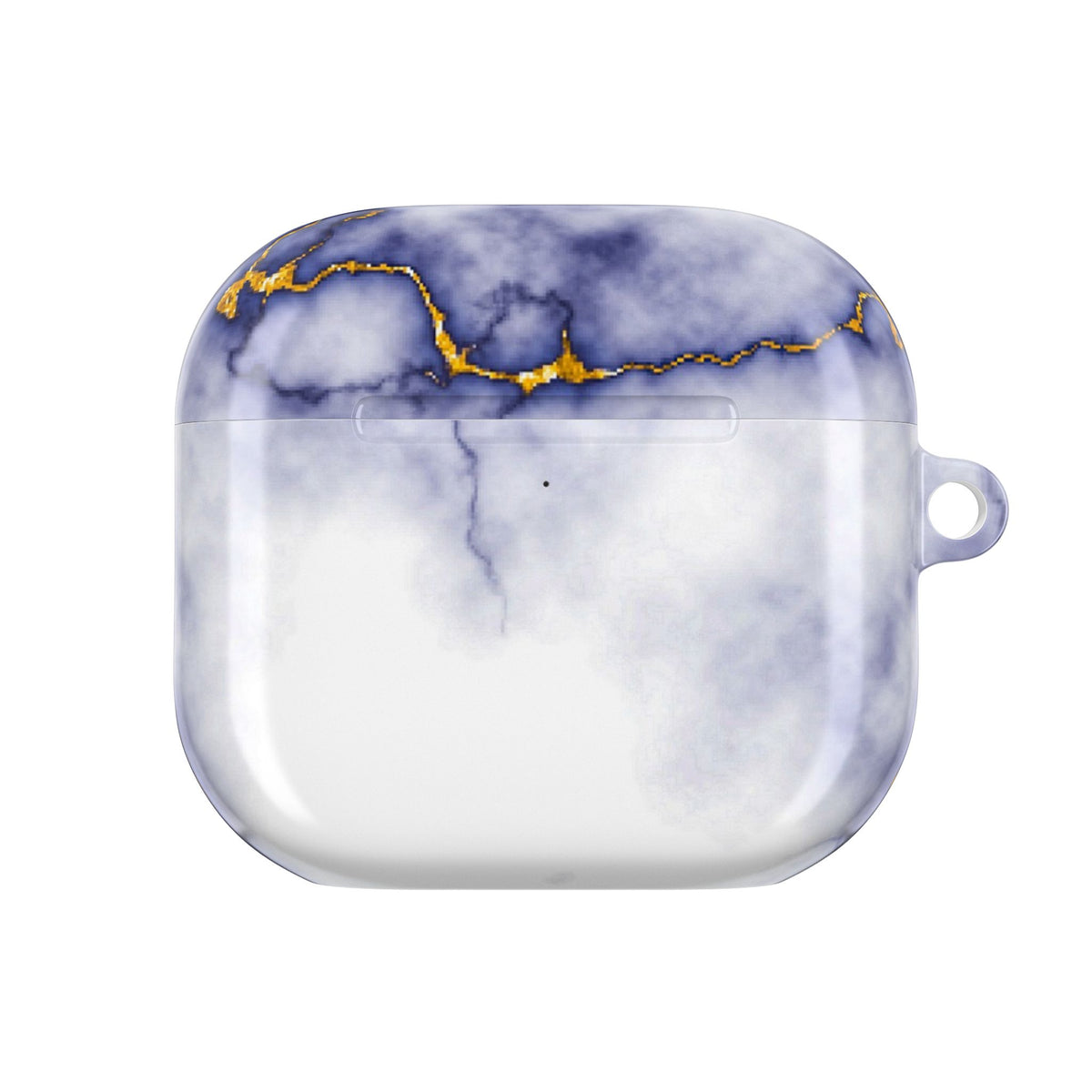 Marble Purple AirPod Case with Gold Veining — Elegant Protective Cover