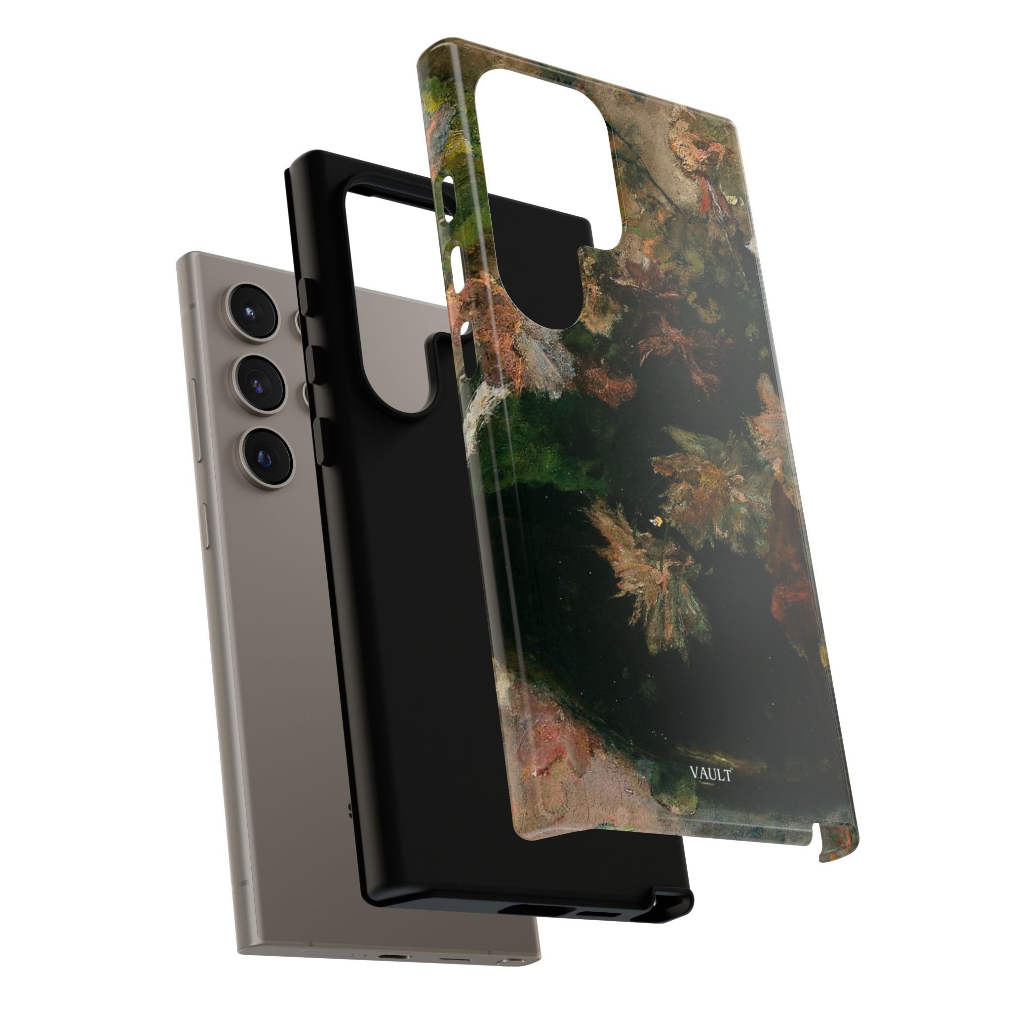 Floral Painterly Tough Phone Case — Vintage Autumn Leaves Phone Cover