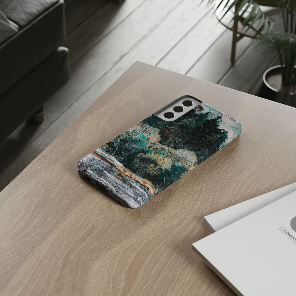 Phone Case - Moody Forest Landscape Protective Tough Case