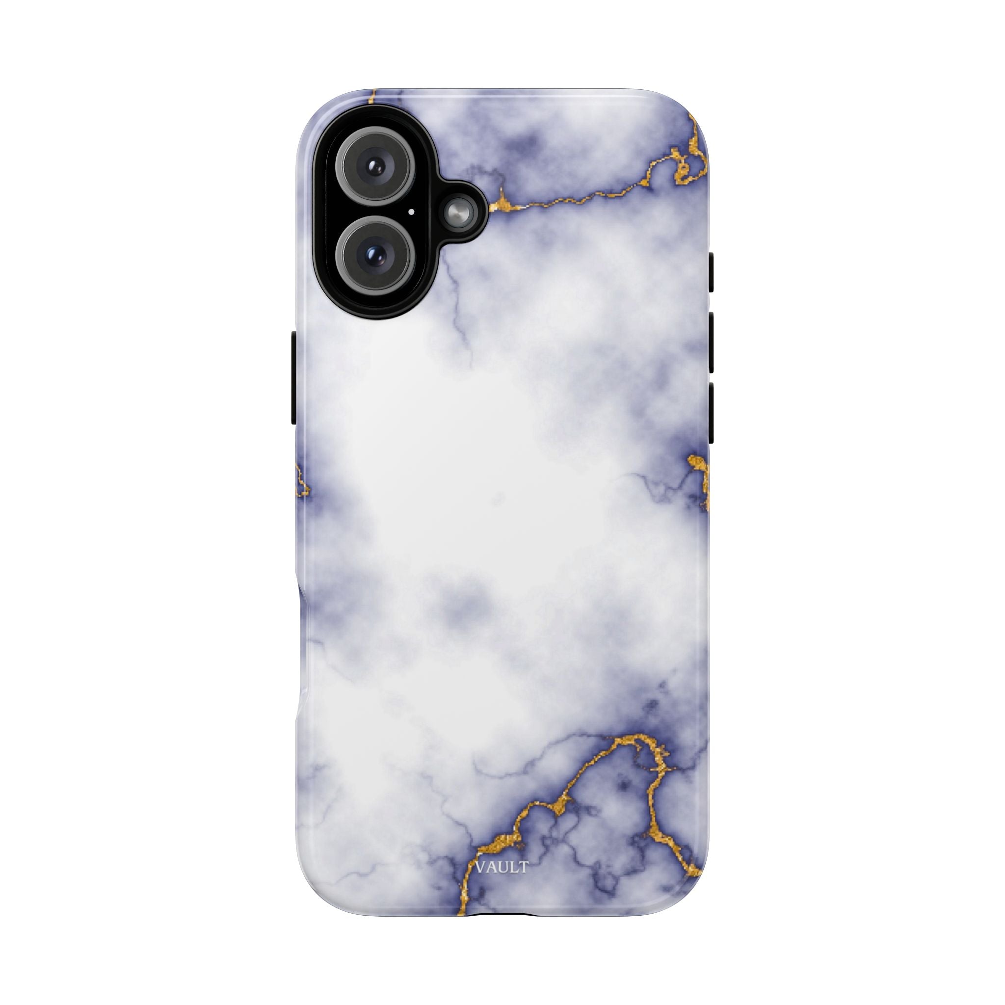 Purple Marble Tough Phone Case with Gold Veins