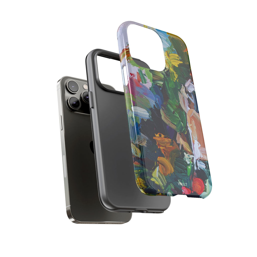 Abstract Paint Brushstroke Phone Case — Colorful Artistic Tough Case