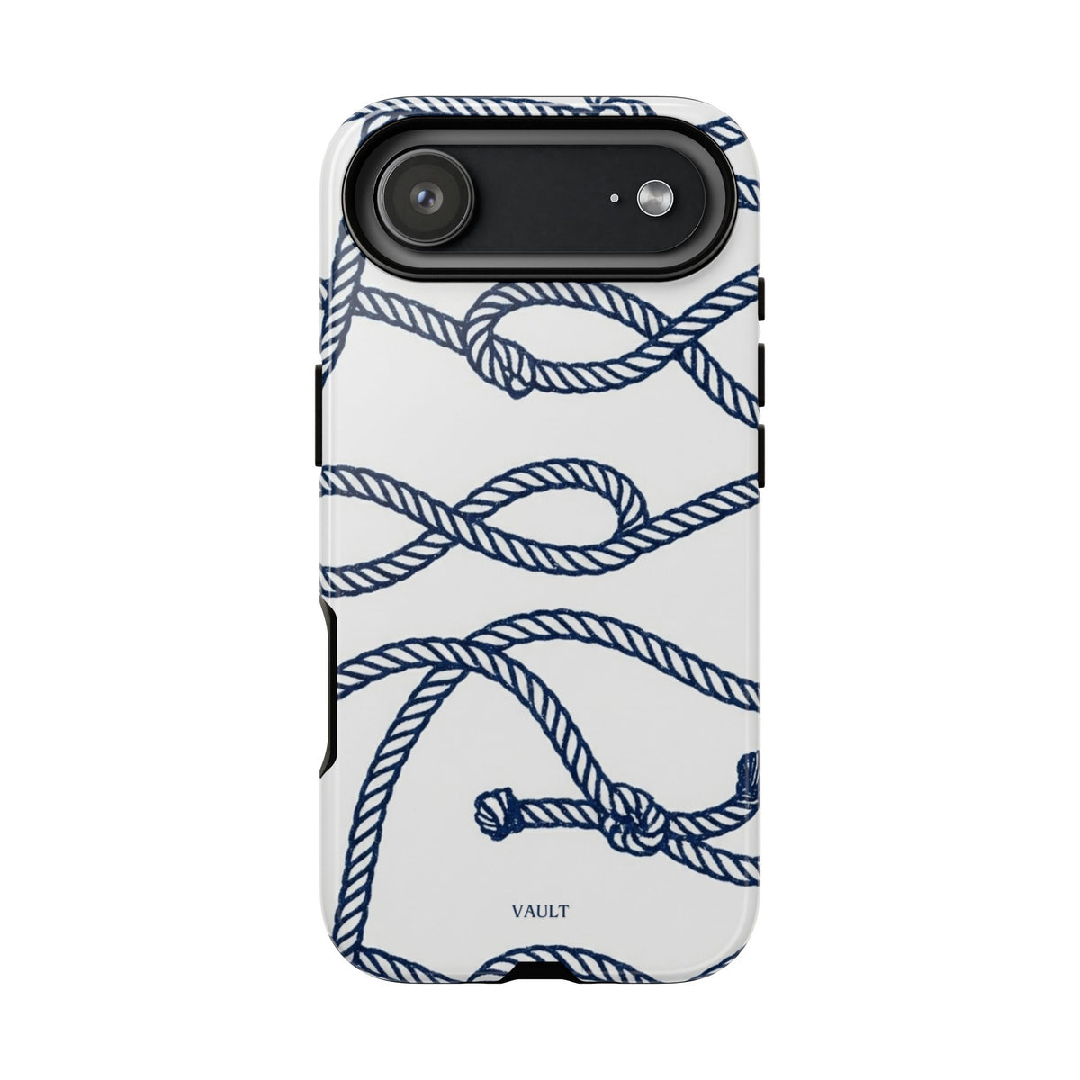 Nautical Rope Tough Case — Protective Phone Cover with Navy Knot Design