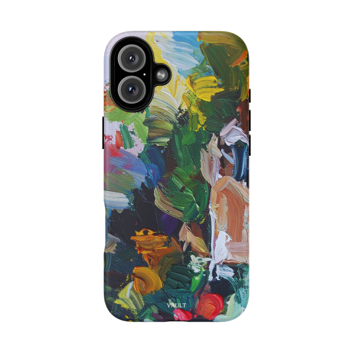 Abstract Paint Brushstroke Phone Case — Colorful Artistic Tough Case