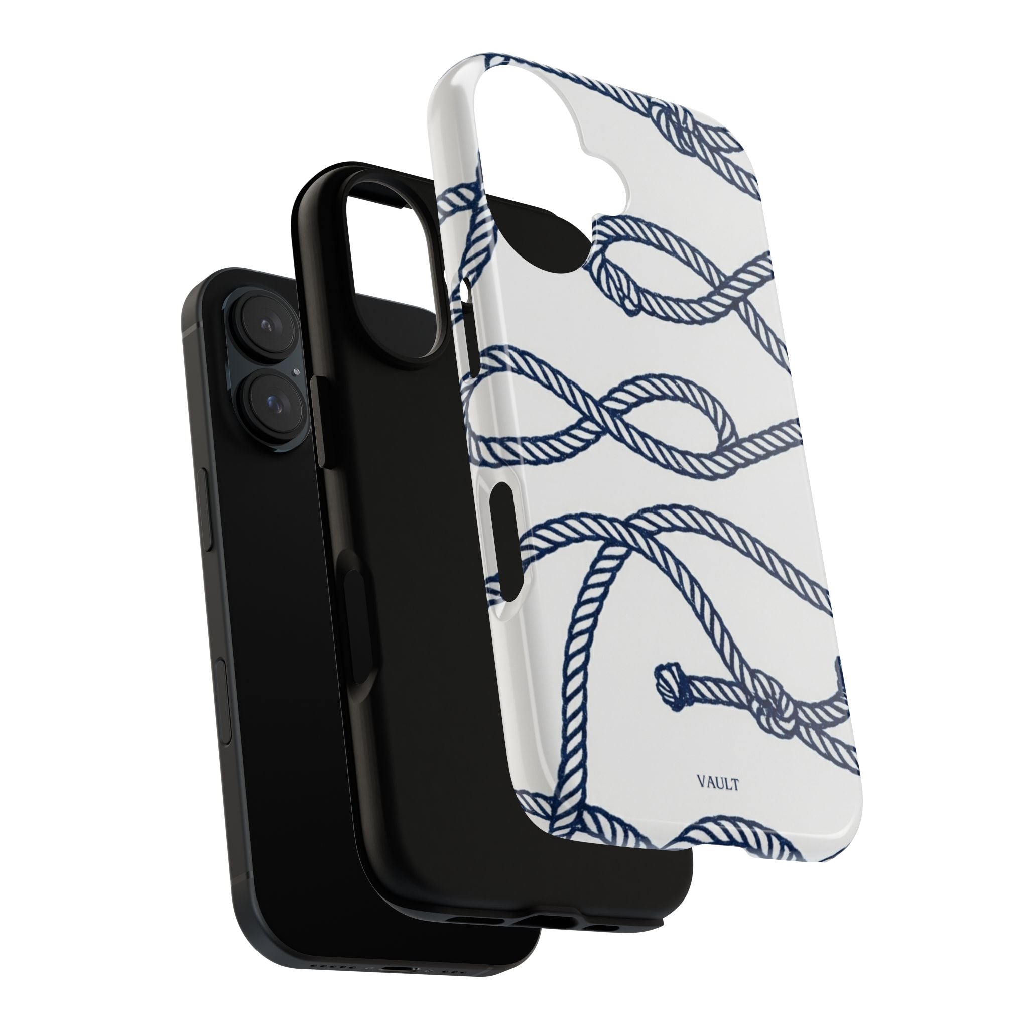 Nautical Rope Tough Case — Protective Phone Cover with Navy Knot Design