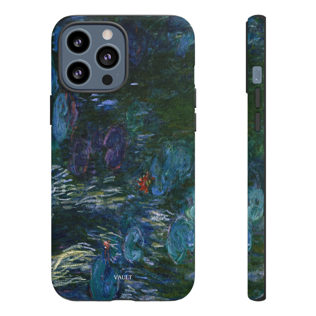 Water Lilies Tough Phone Case — Impressionist Art Protective Cover