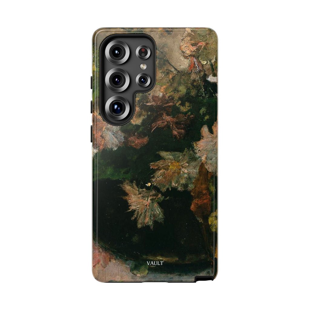 Floral Painterly Tough Phone Case — Vintage Autumn Leaves Phone Cover
