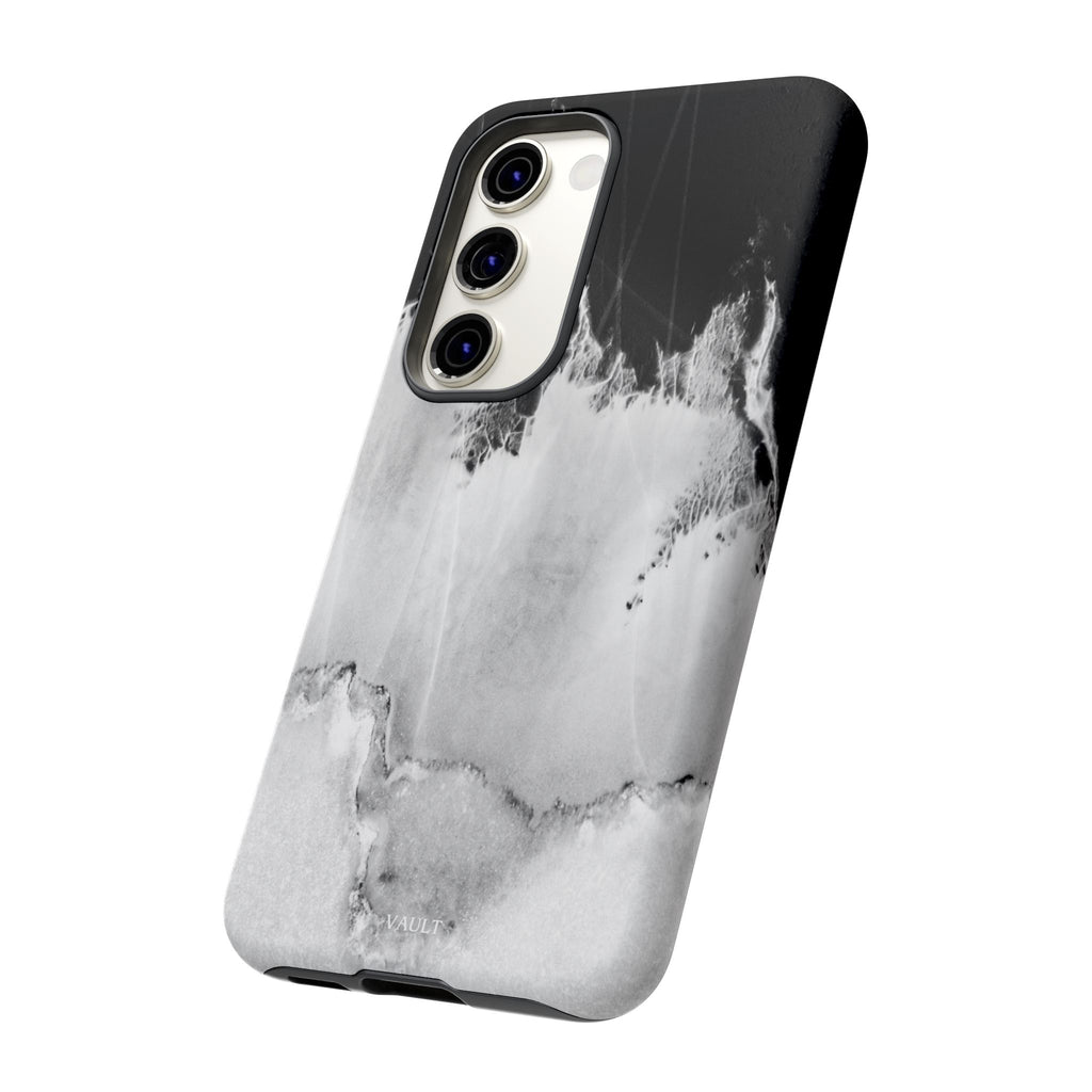 Marble Ink Tough Case — Black & White Abstract Phone Cover