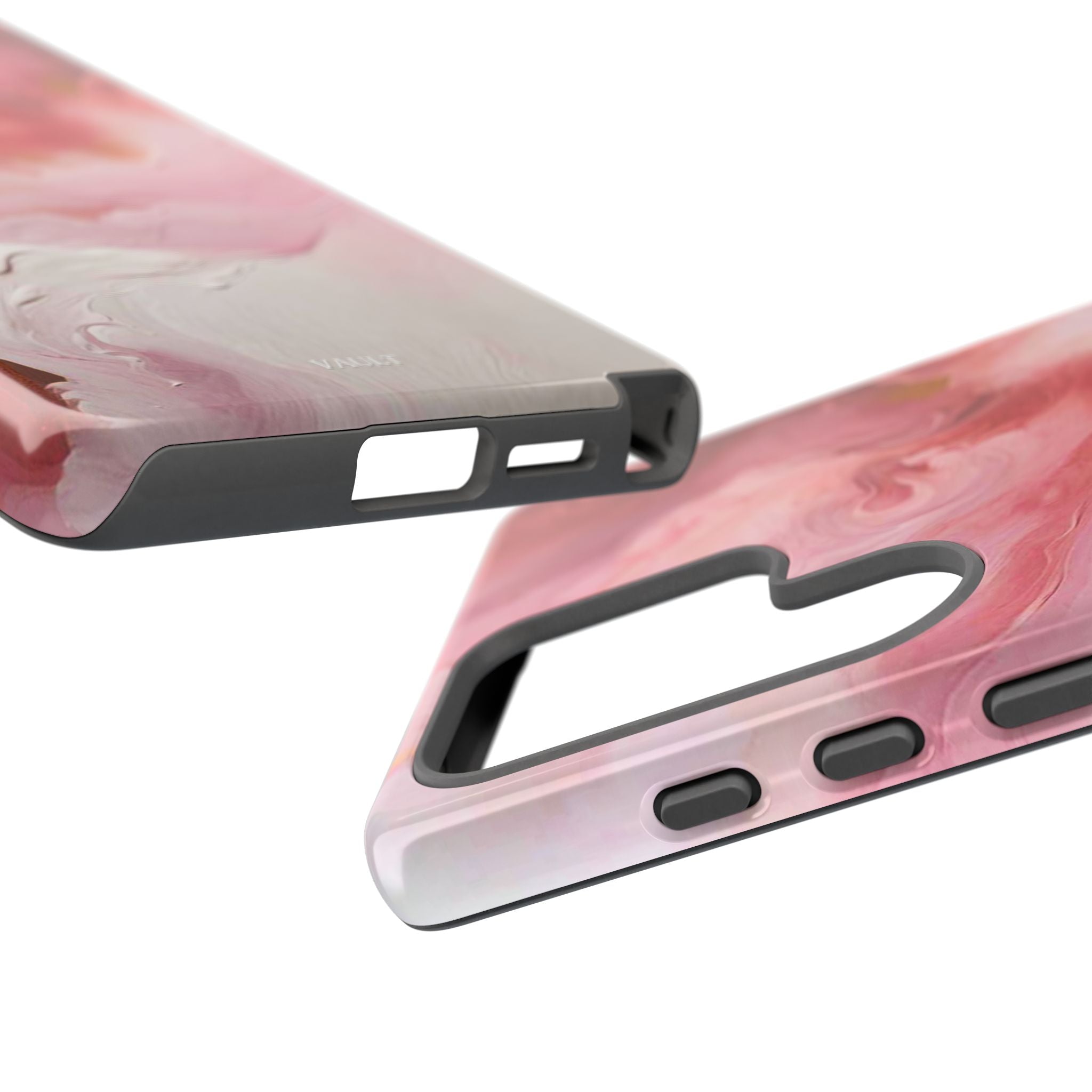 Pink Marble Tough Phone Case — Protective Artistic Phone Cover