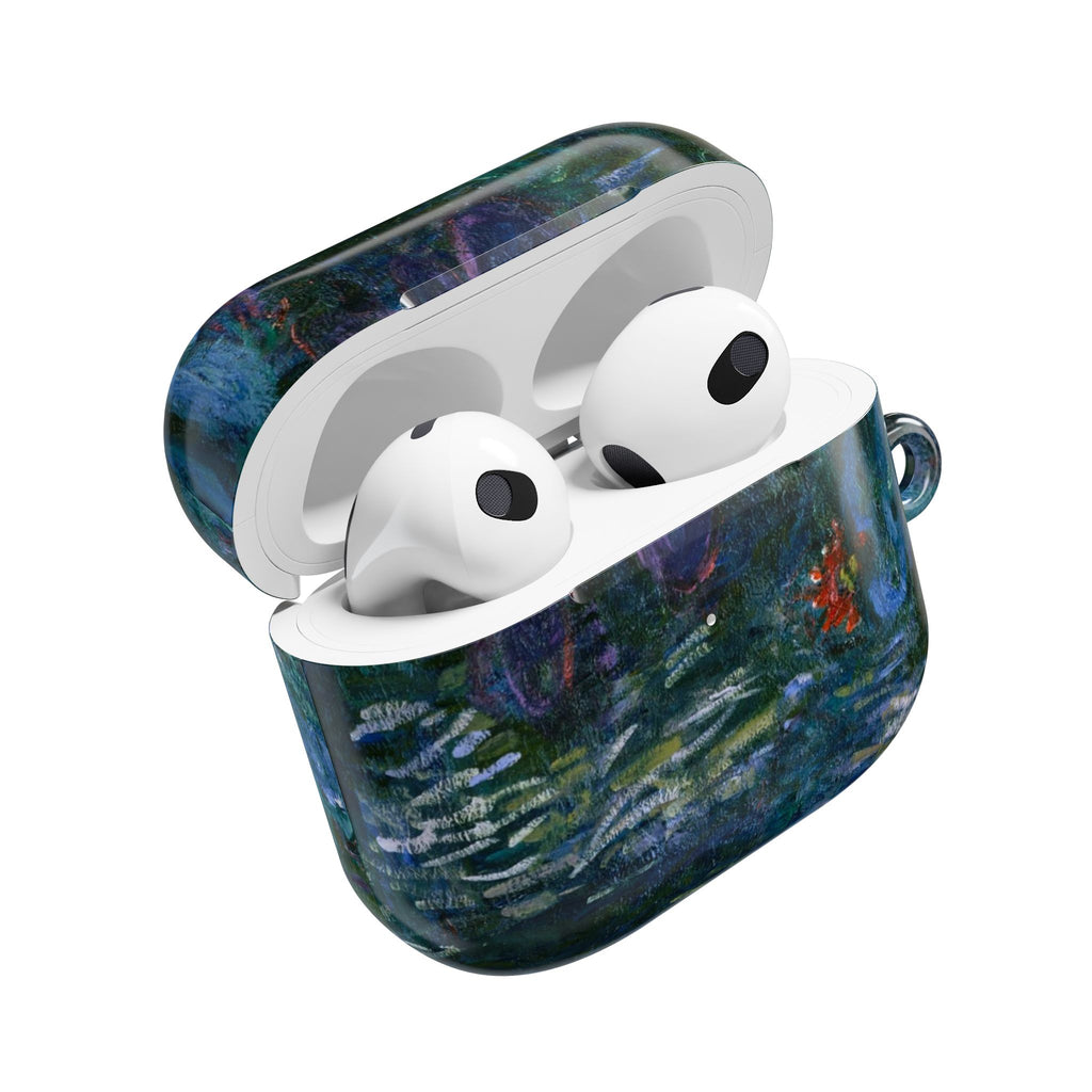 AirPods Case — Impressionist Water Lily Art Protective Cover