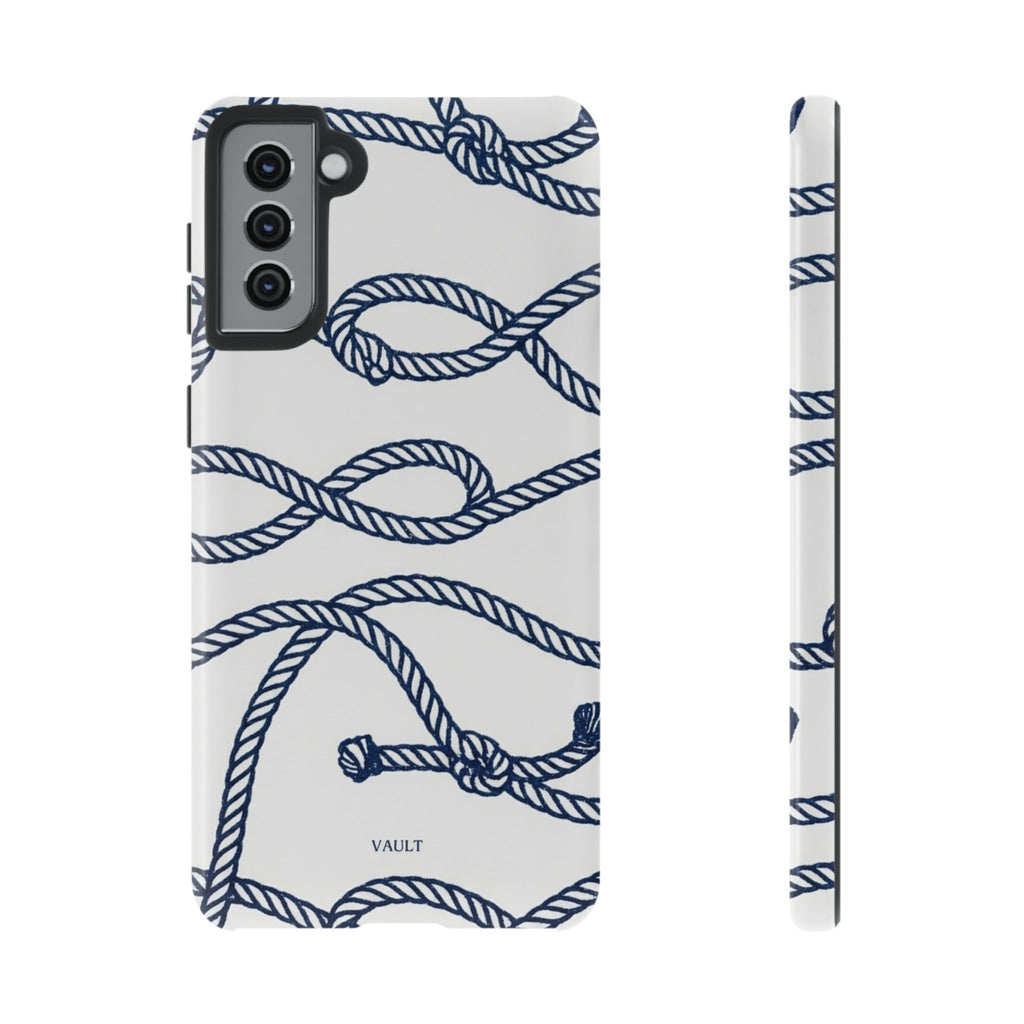 Nautical Rope Tough Case — Protective Phone Cover with Navy Knot Design