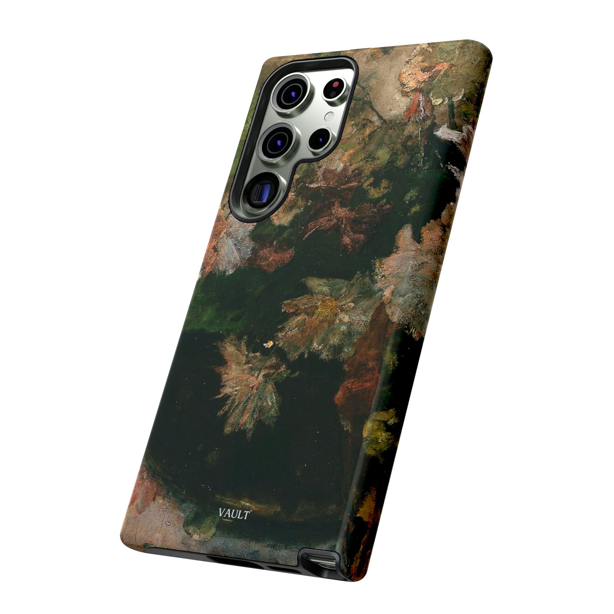 Floral Painterly Tough Phone Case — Vintage Autumn Leaves Phone Cover