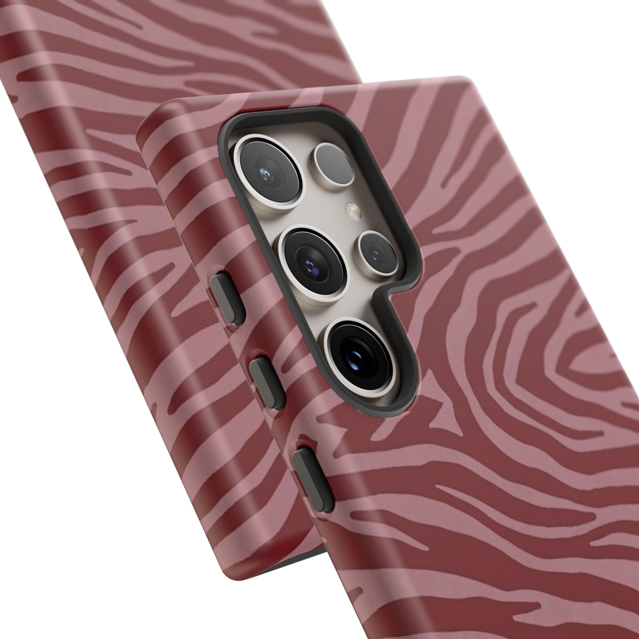 Red Zebra Print Tough Phone Case