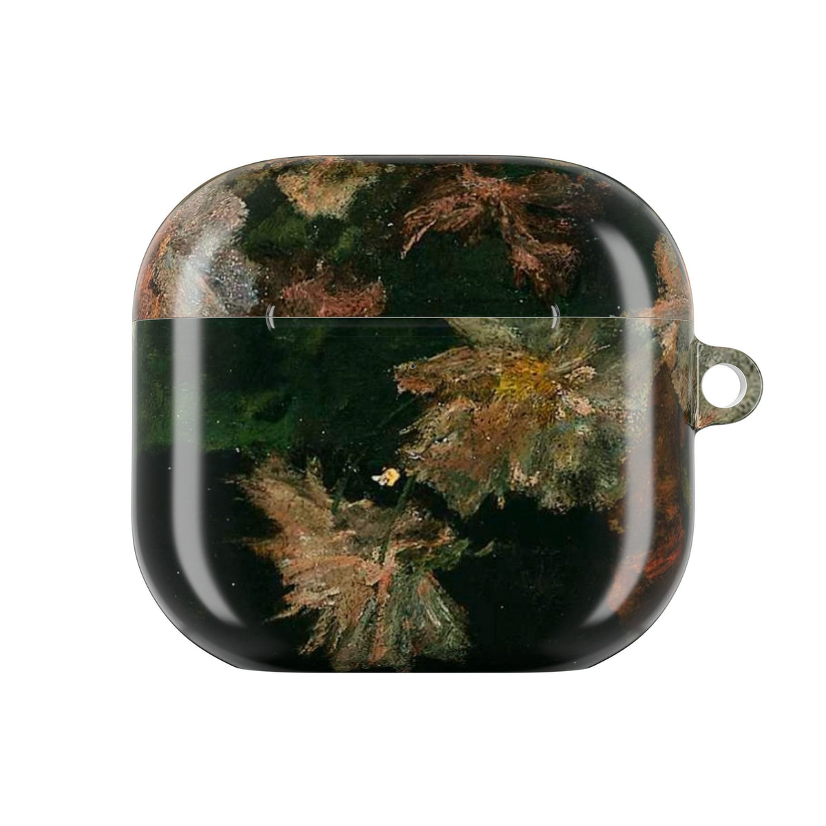 AirPods Case — Dark Green Brown Marble Protective Cover