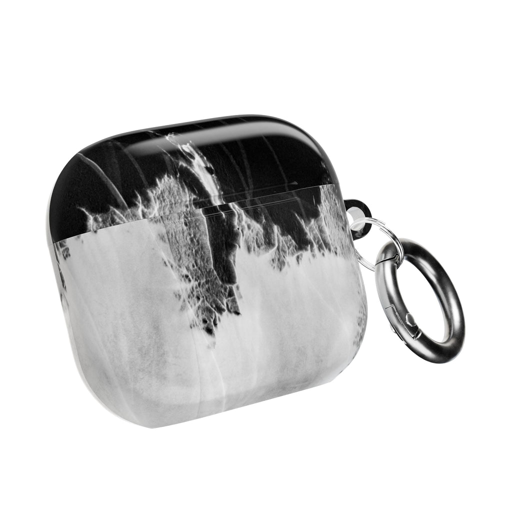 Marble Ink AirPod Case — Black & White Abstract Protective Cover