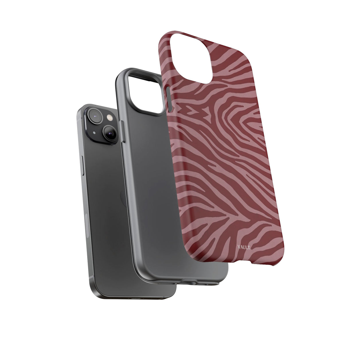 Red Zebra Print Tough Phone Case