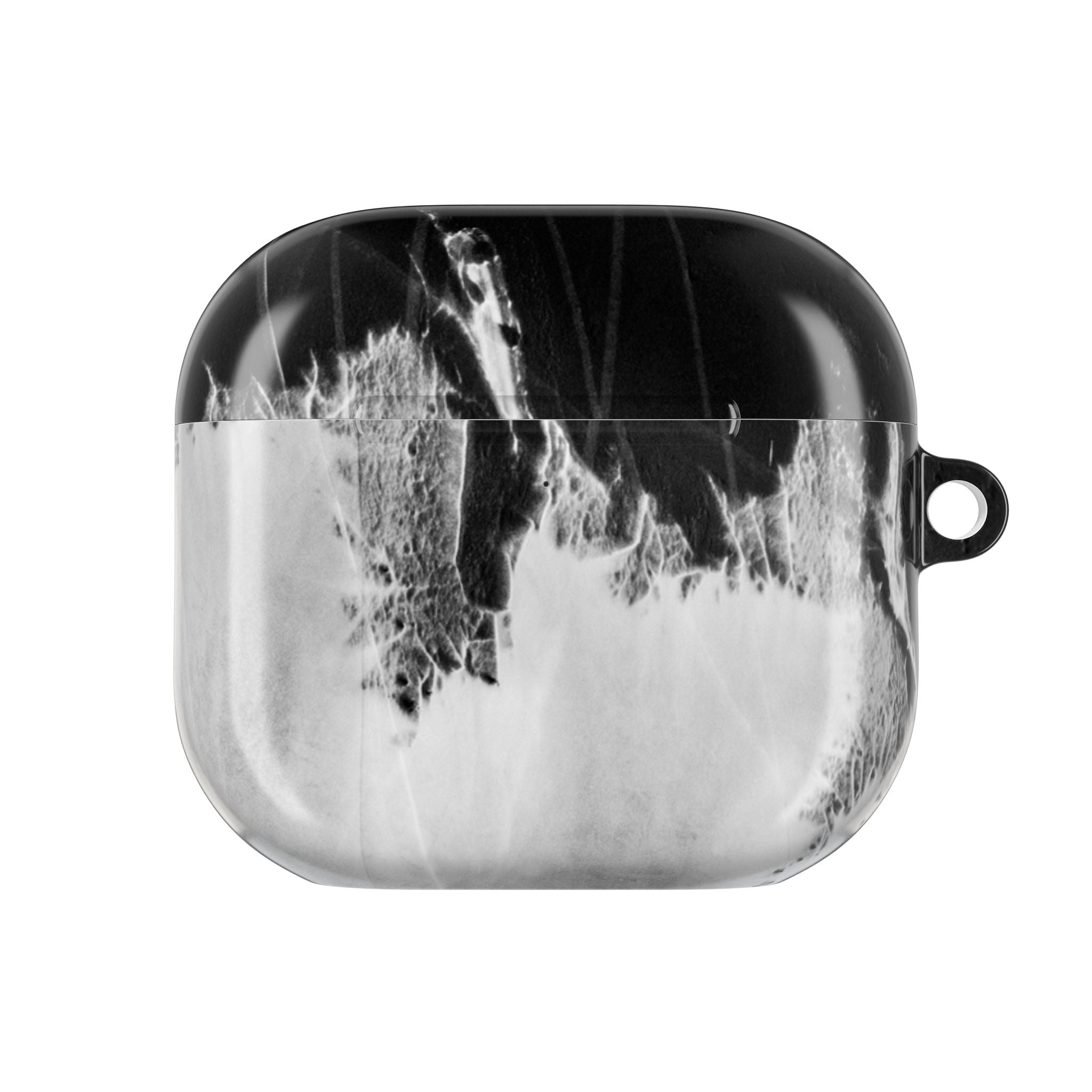 Marble Ink AirPod Case — Black & White Abstract Protective Cover