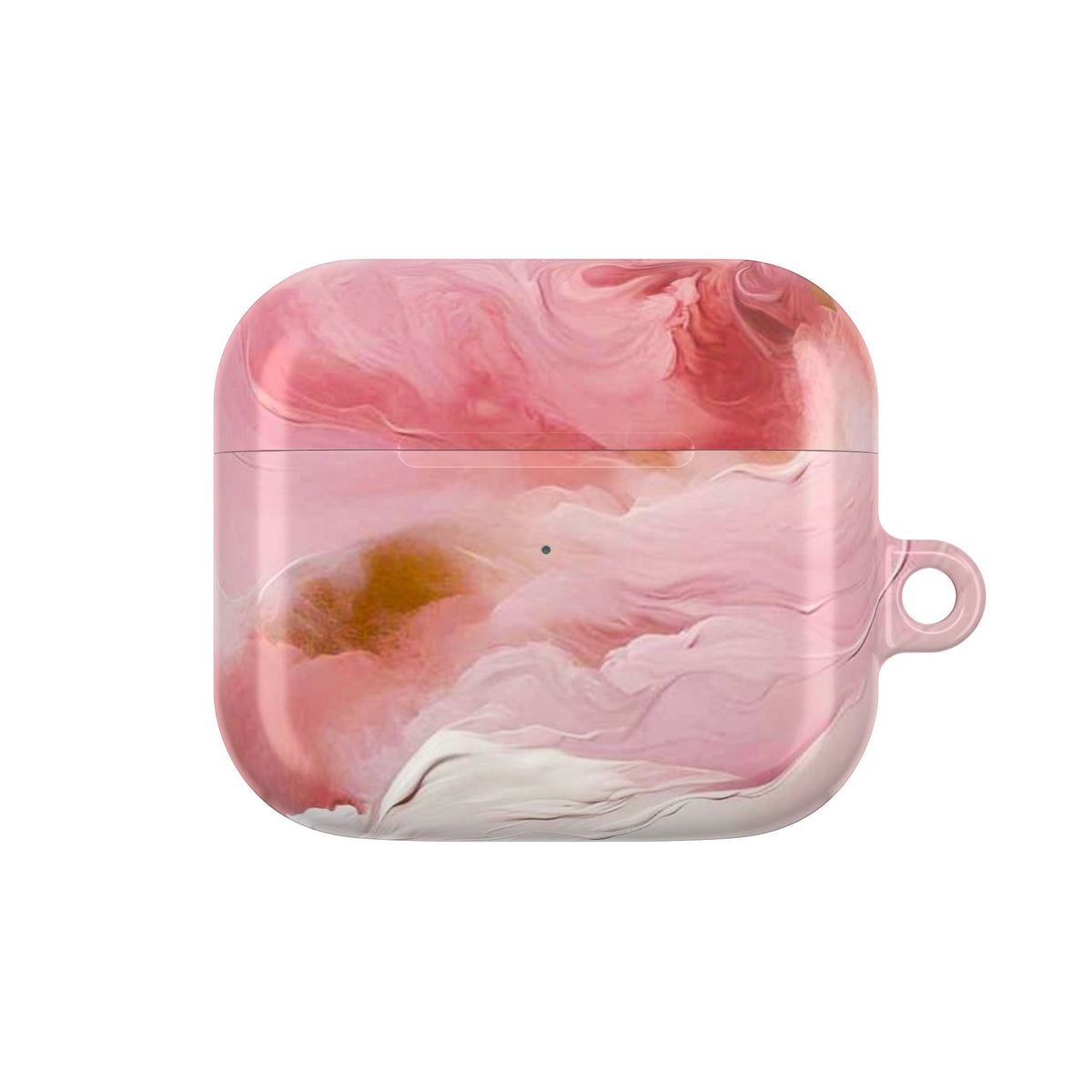 Pink Marble AirPod Case – Swirl Pattern Protective Cover