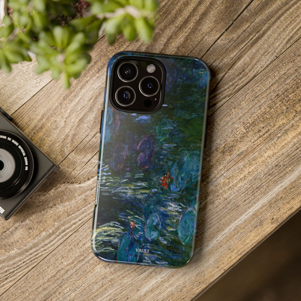Water Lilies Tough Phone Case — Impressionist Art Protective Cover