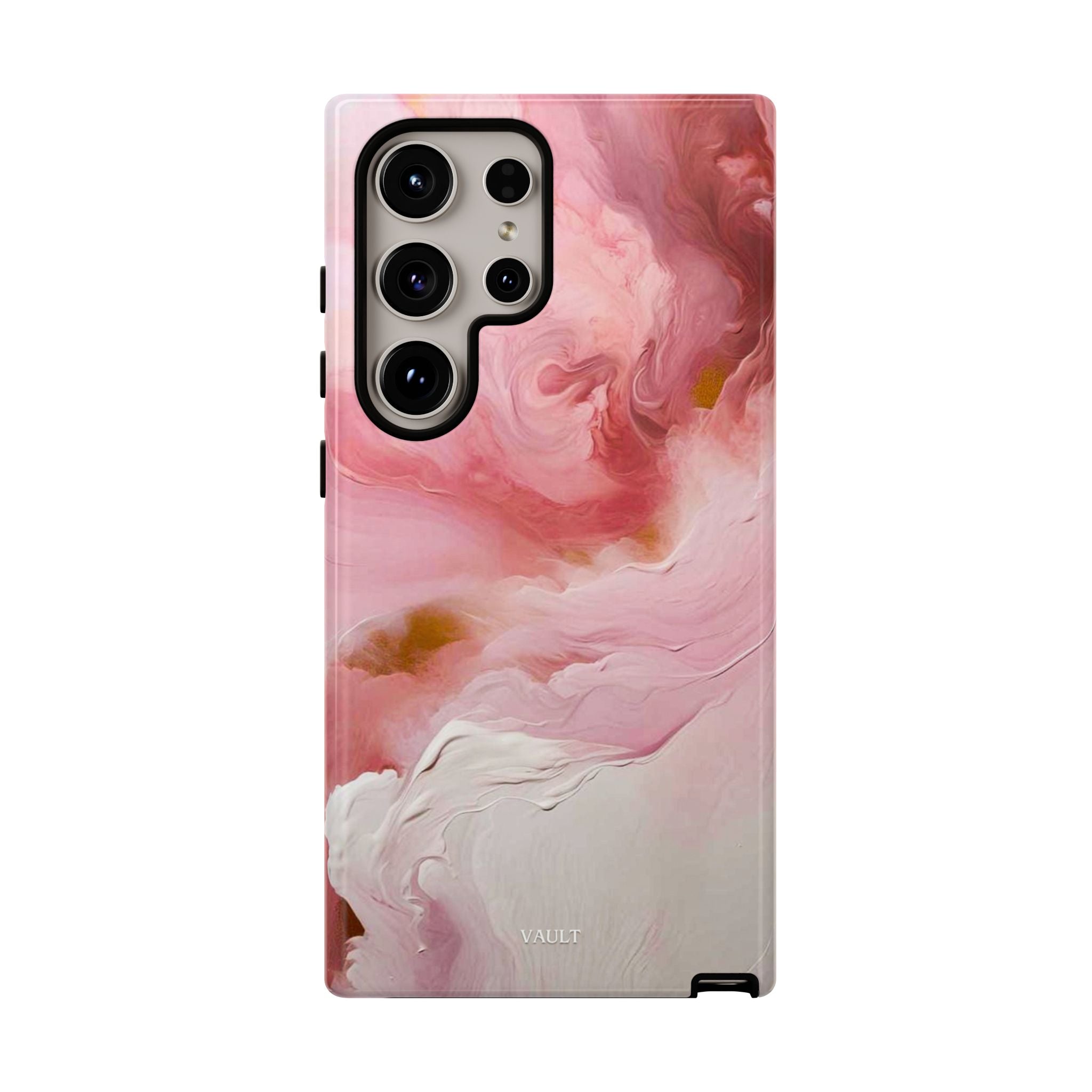 Pink Marble Tough Phone Case — Protective Artistic Phone Cover