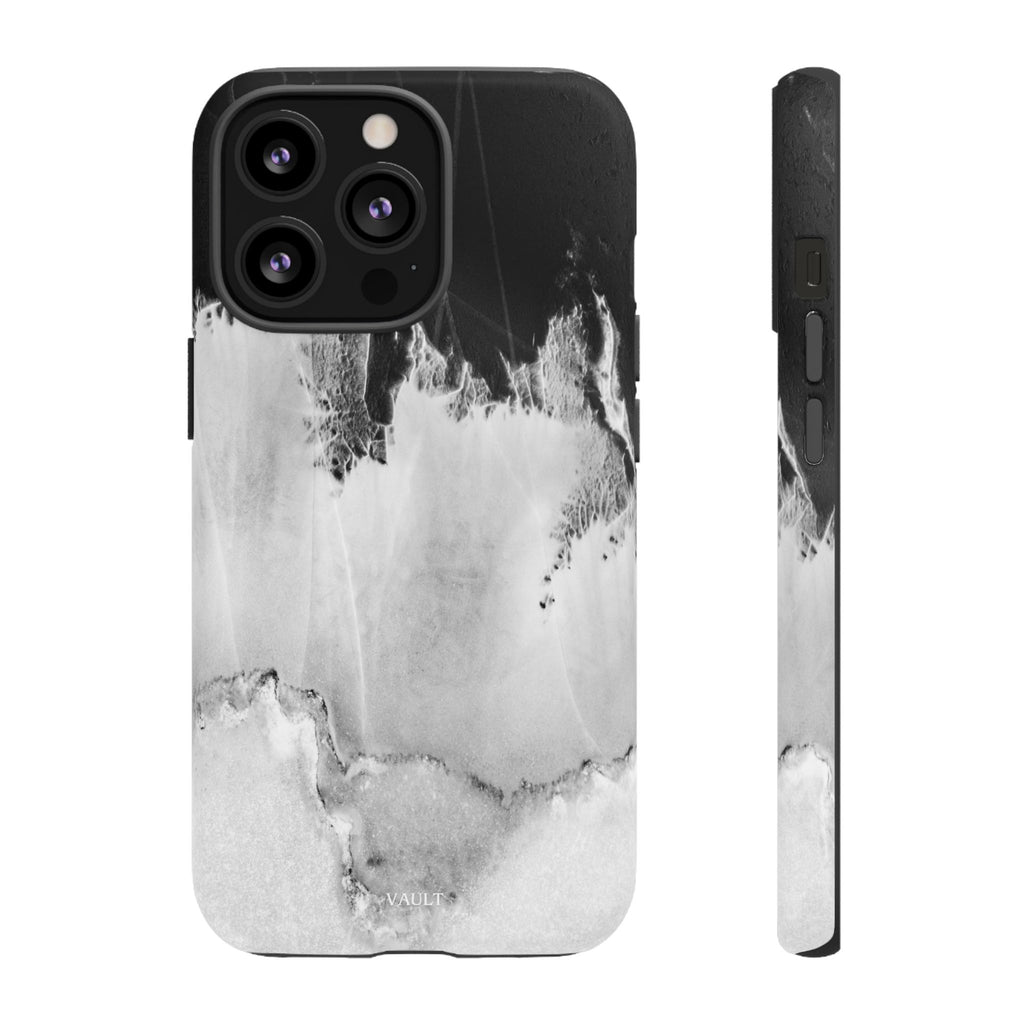Marble Ink Tough Case — Black & White Abstract Phone Cover
