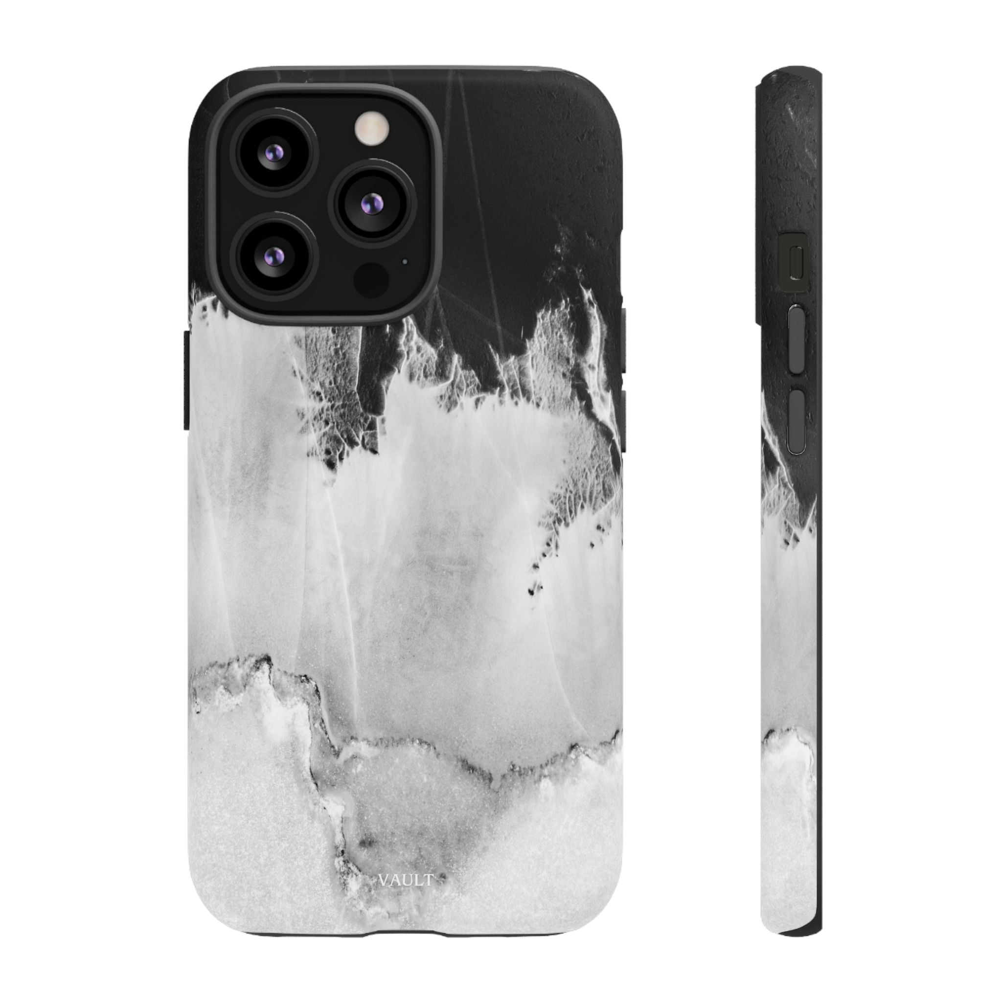 Marble Ink Tough Case — Black & White Abstract Phone Cover