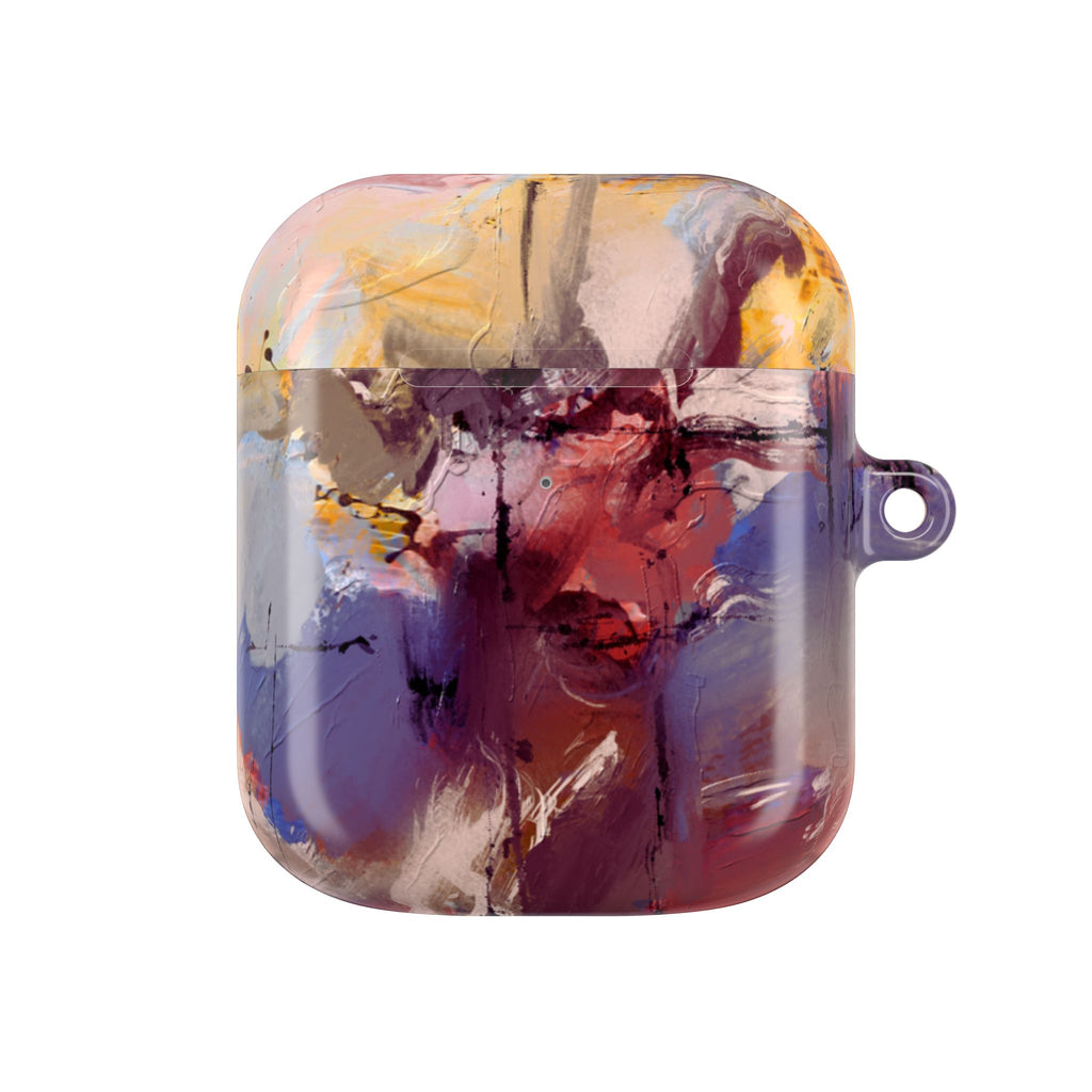 Abstract Paint Splash AirPod Case — Colorful Artistic Protective Cover