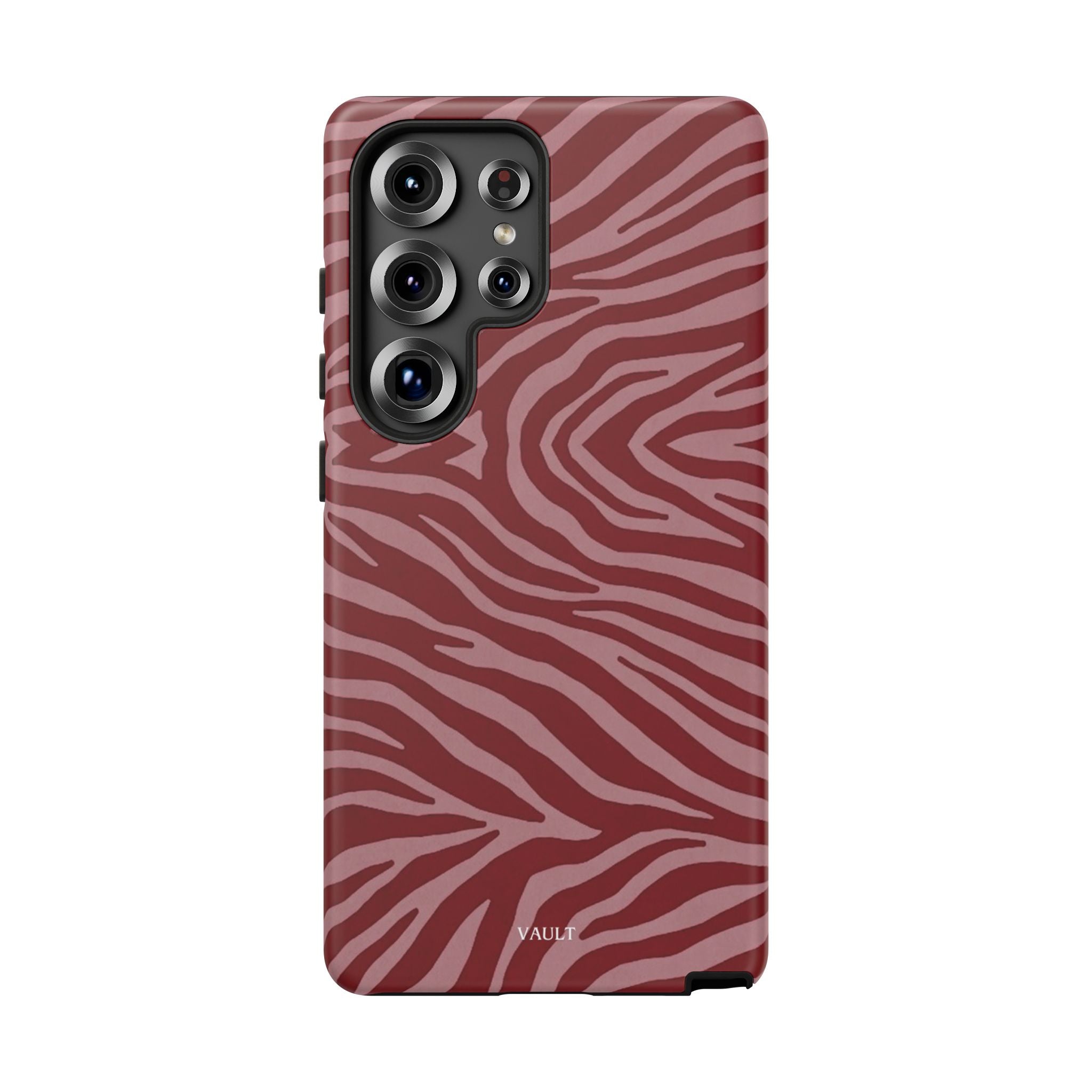 Red Zebra Print Tough Phone Case
