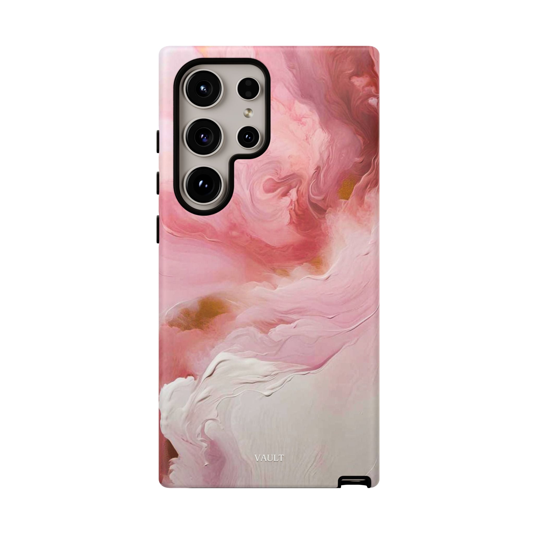 Pink Marble Tough Phone Case — Protective Artistic Phone Cover