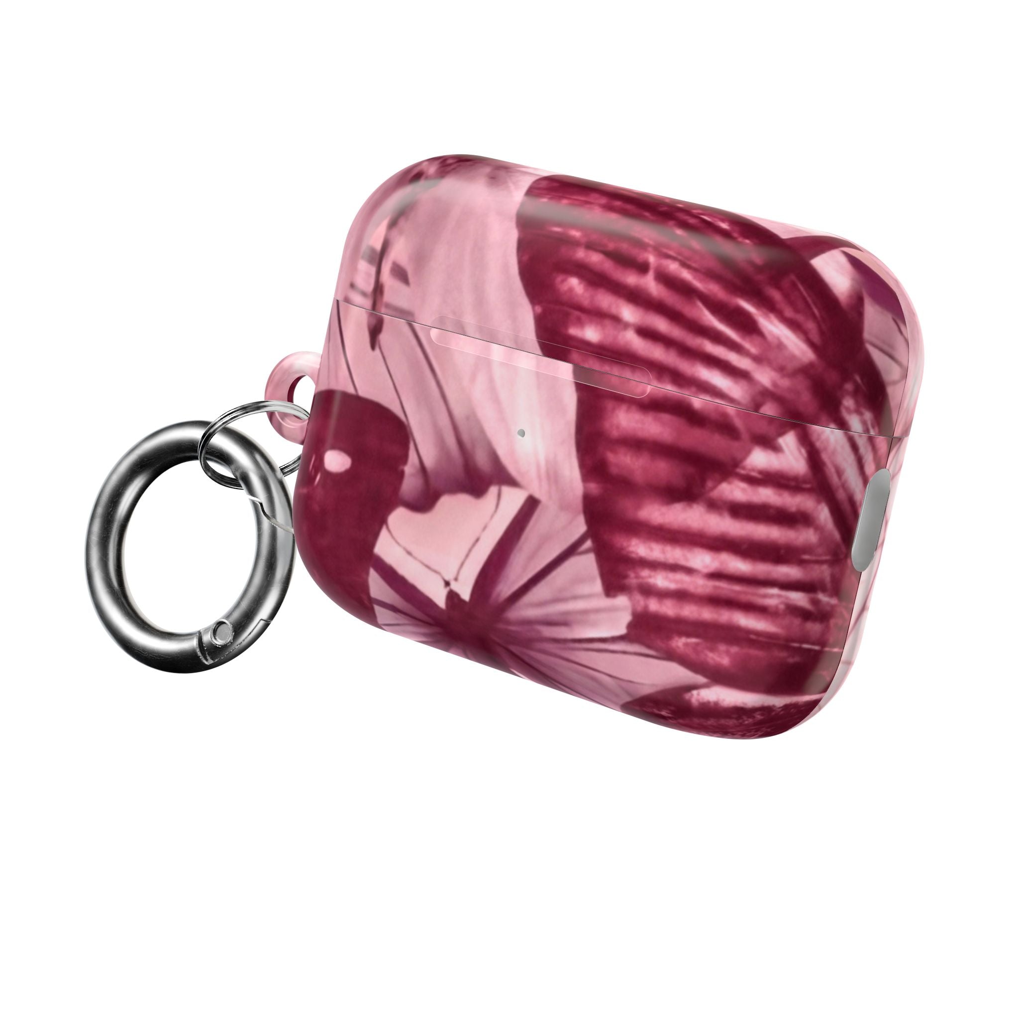 Floral Parasol AirPod Case — Vintage Pink Umbrella Design