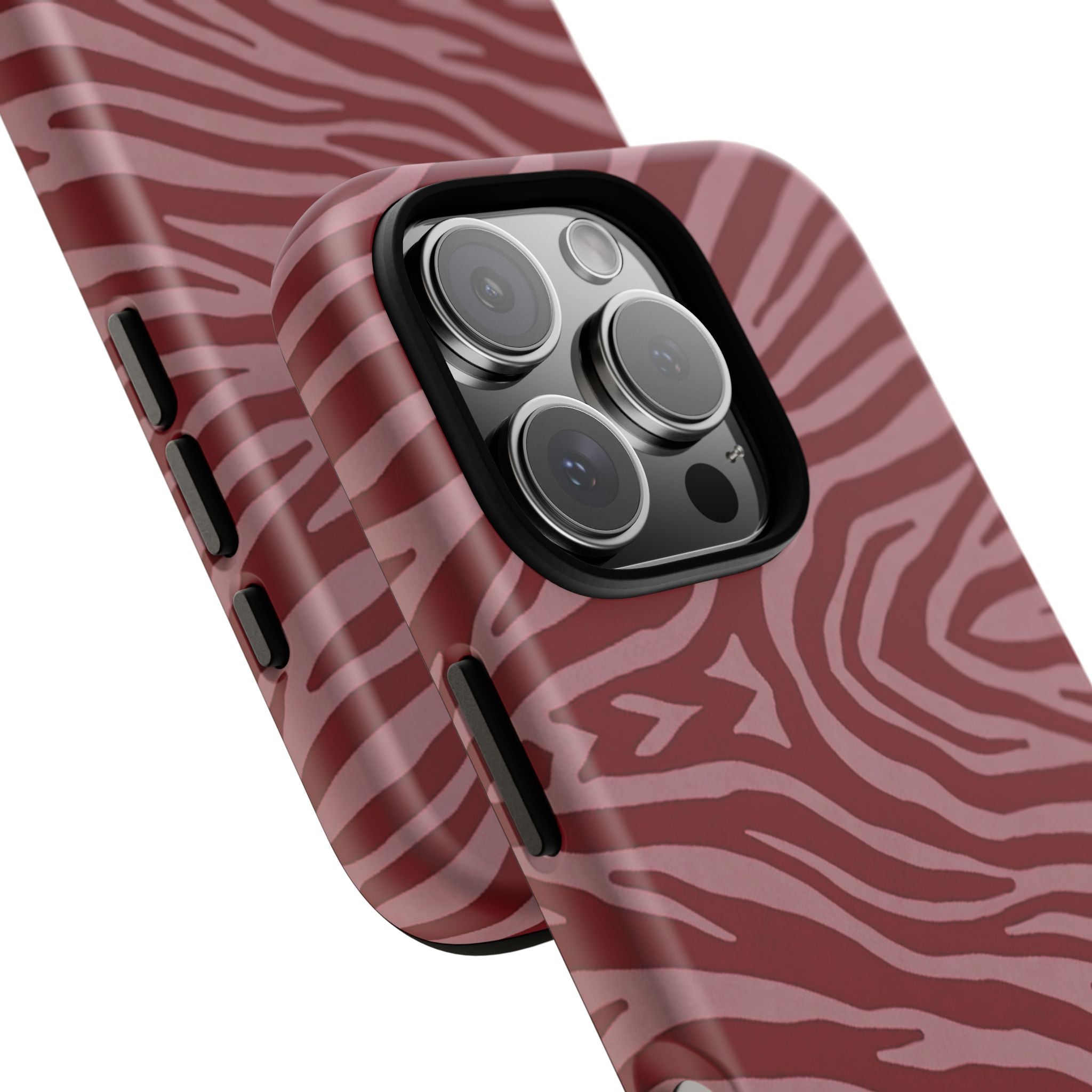 Red Zebra Print Tough Phone Case