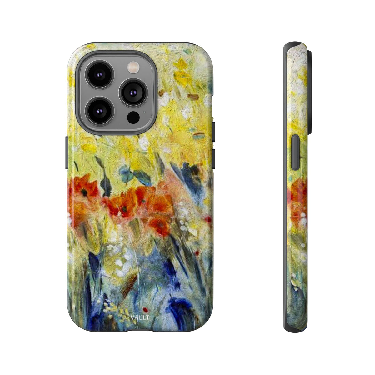 Floral Watercolor Phone Case — Yellow Garden Tough Cases