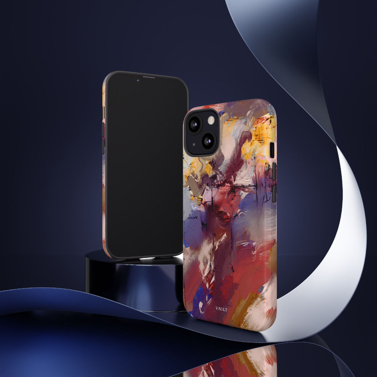 Abstract Brushstroke Tough Phone Case — Colorful Protective iPhone Cover