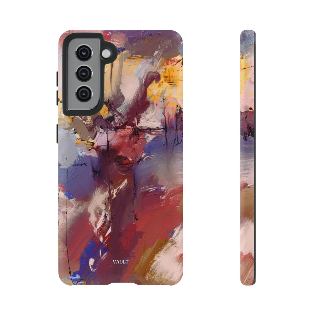 Abstract Brushstroke Tough Phone Case — Colorful Protective iPhone Cover